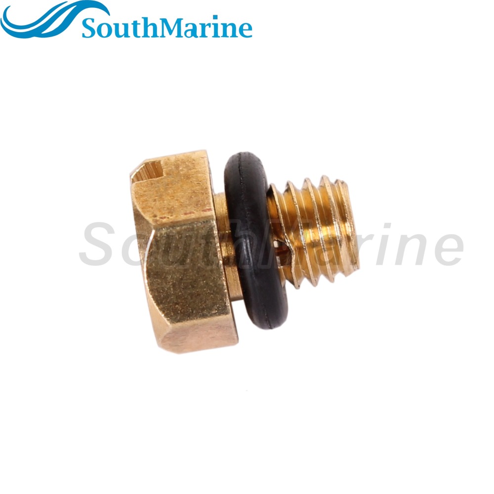Boat Motor 66T-14991-00 Carb Carburetor Float Bowl Drain Screw with O-ring for Yamaha 4HP 6HP 8HP 9.9HP