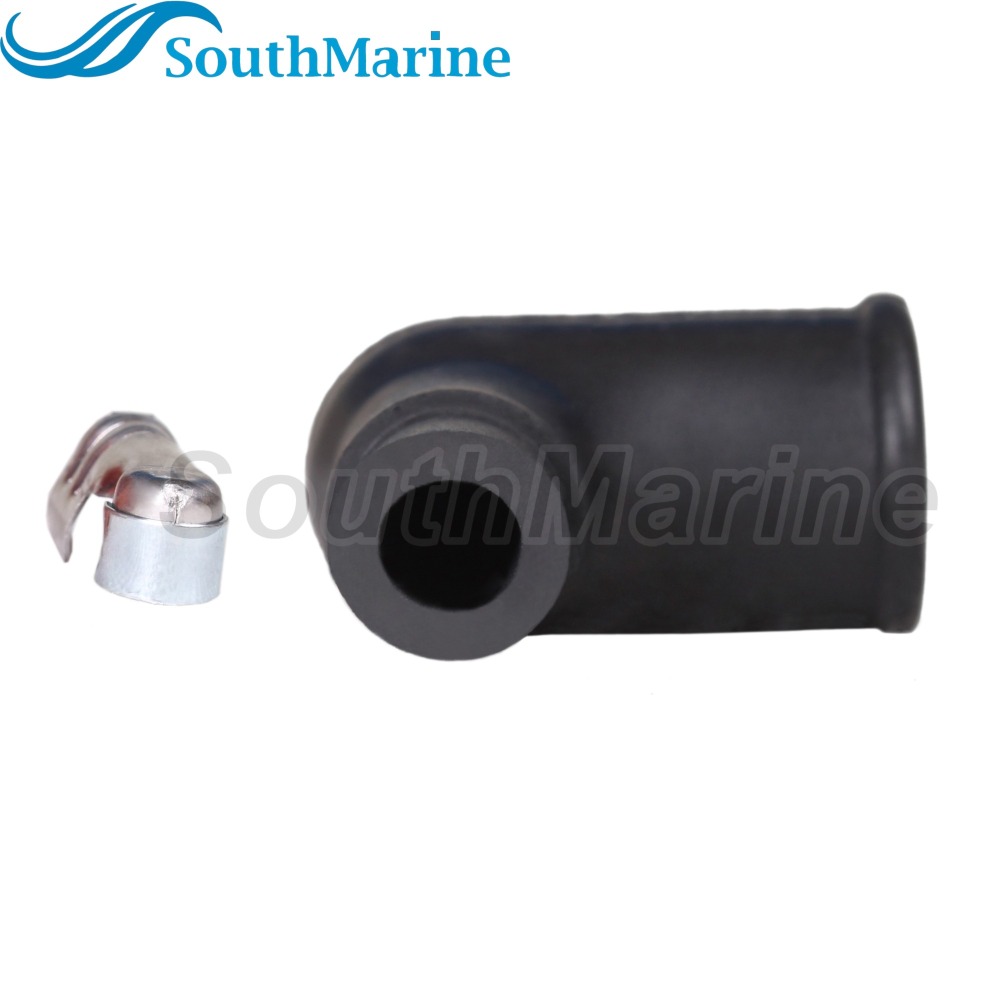 Boat Engine 663-82370-00 663-82370-01 Spark Plug Cap Cover w/Resistance for Yamaha 4HP-200HP Outboard Engine