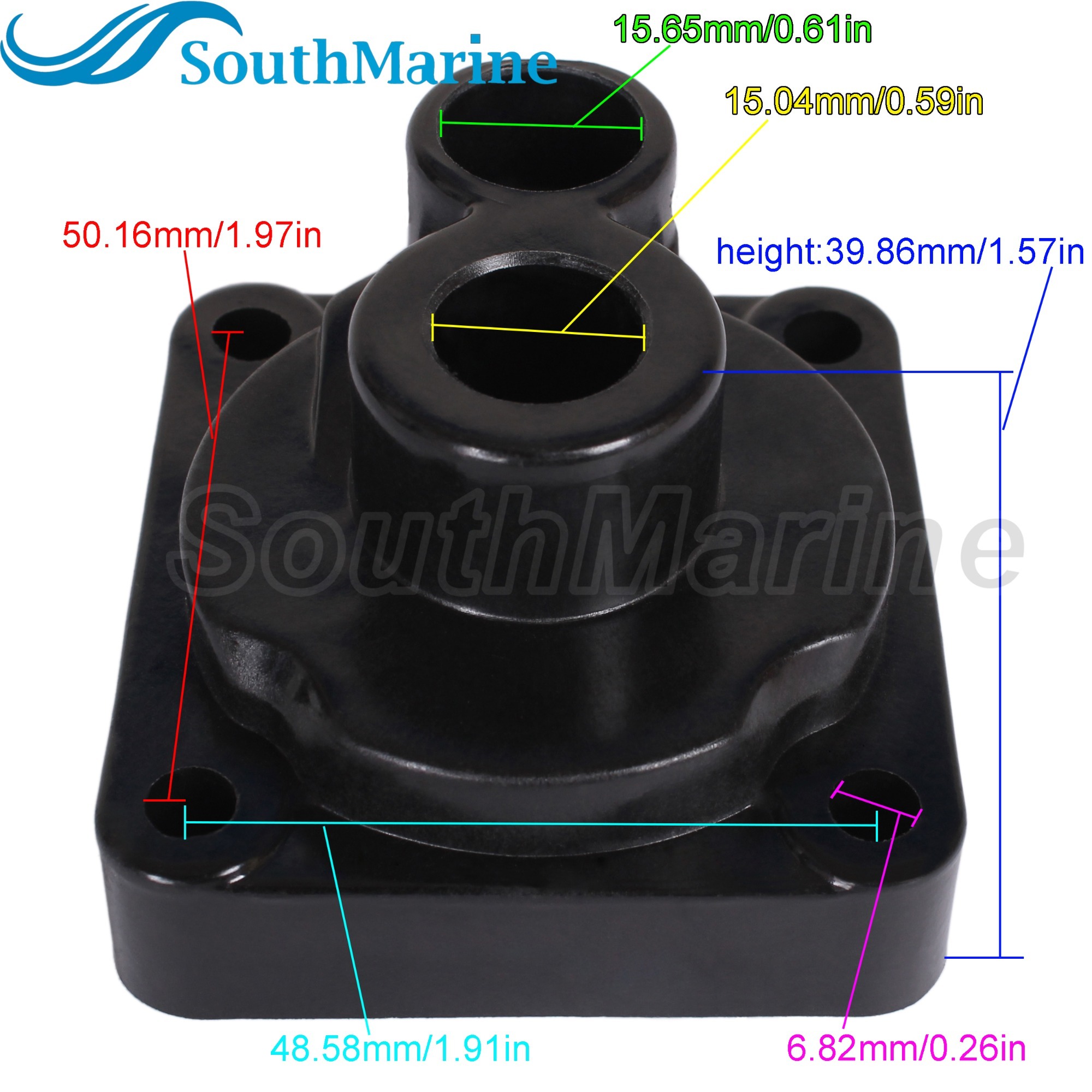 Boat Engine 6L2-44311-00 6L2-44311-01 18-3486 Water Pump Housing for Yamaha 20HP 25HP Boat Motor