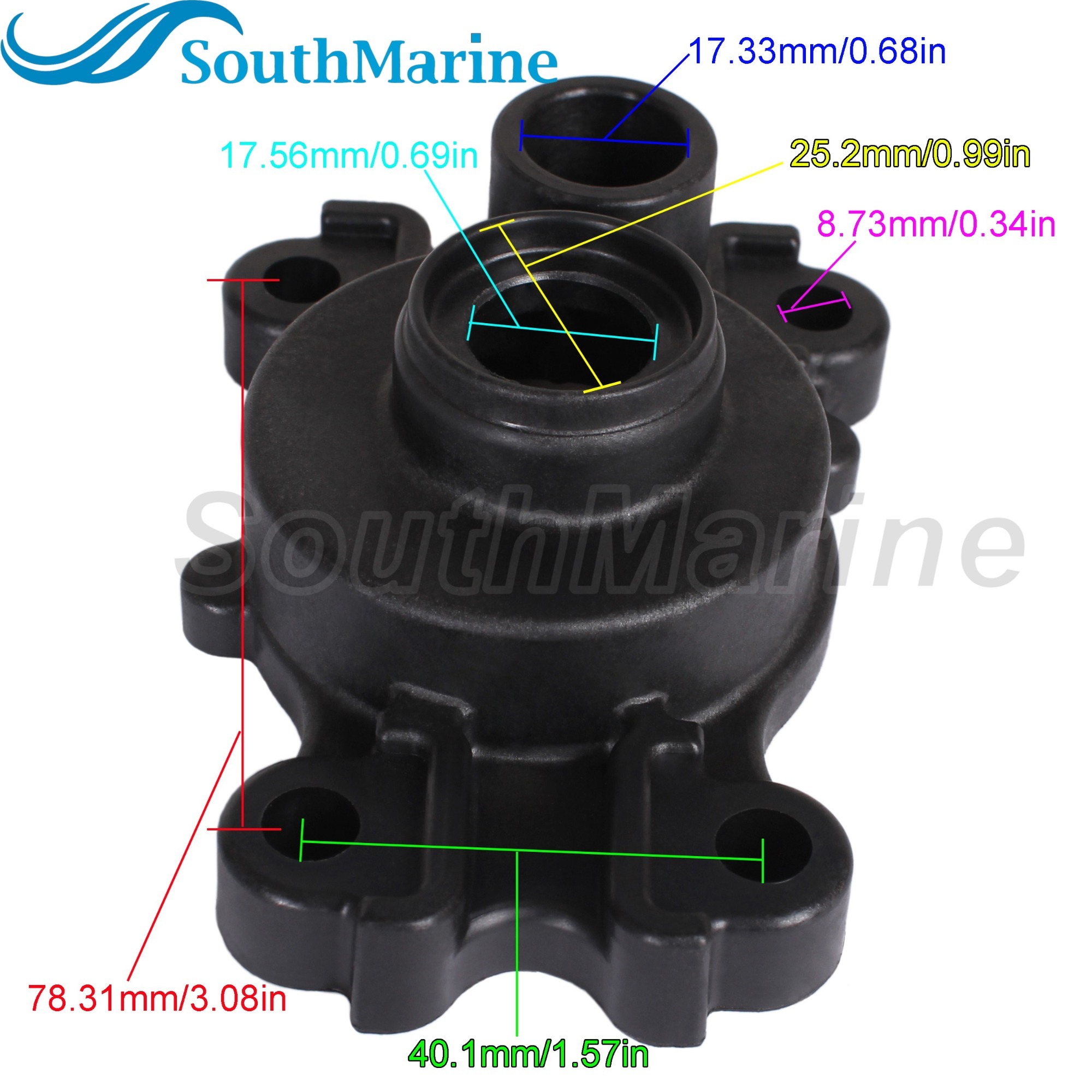 Boat Engine 66T-44311-00 T40-04000201 Water Pump Housing for Yamaha Parsun HDX 30HP 40HP E40X