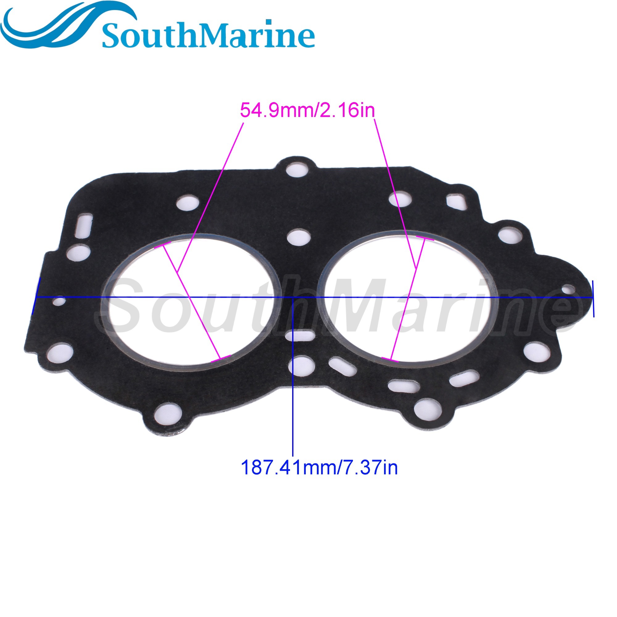 Boat Motor 6E7-11181-A0 A1 A2 6E7-11181-00 682-11181-02 01 00 Cylinder Head Gasket for Yamaha / 27-18937 for Mercury 9.9HP 15HP