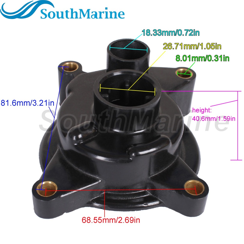 Boat Engine 0384087 384087 778450 18-3336 Water Pump Housing for Evinrude Johnson OMC BRP 35HP 40HP 45HP 50HP 60HP