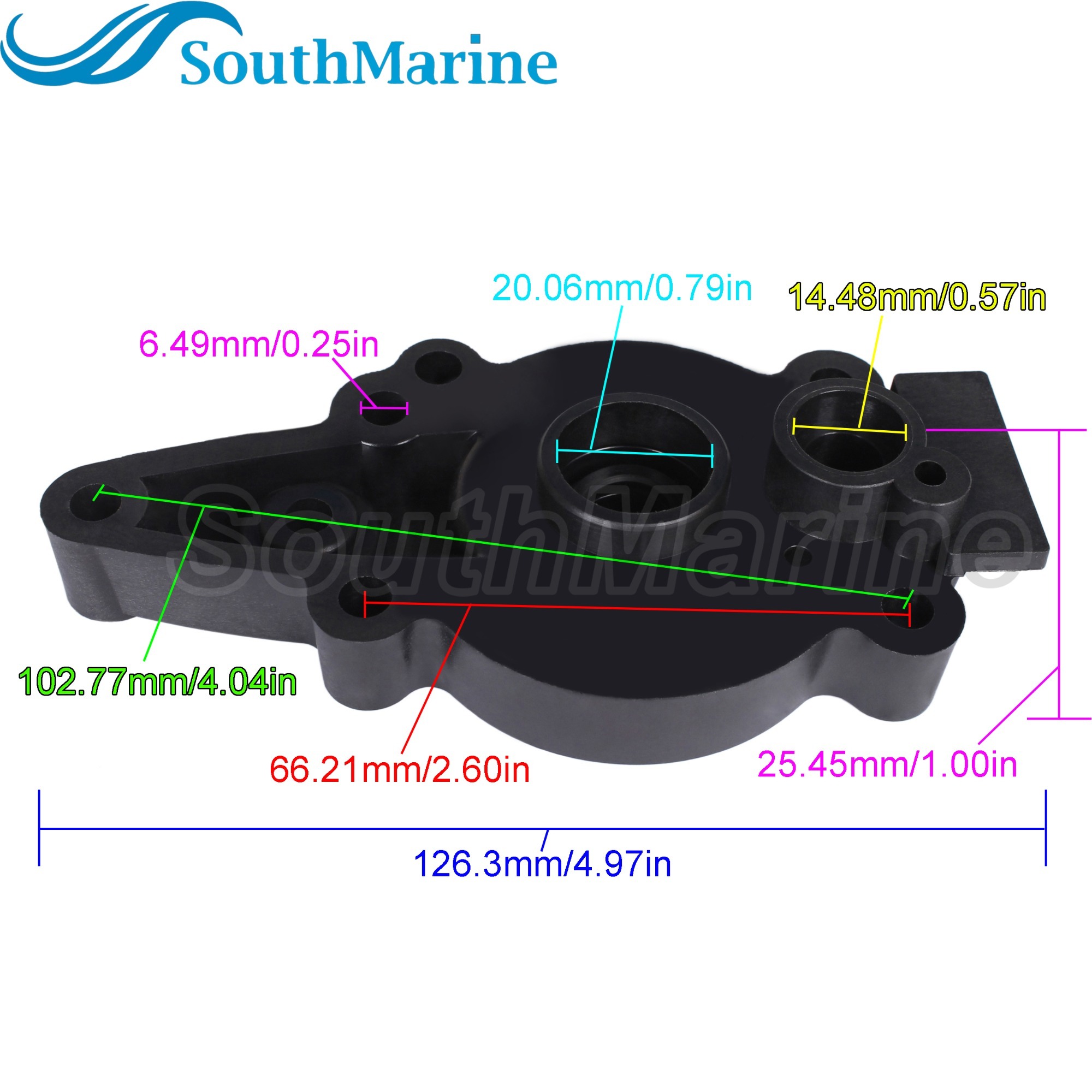 Boat Engine 46-42040T5 46-42040A5 46-42040A1 42040A3 18-3149-2 Water Pump Base Housing for Mercury Quicksilver Mariner 6HP-15HP