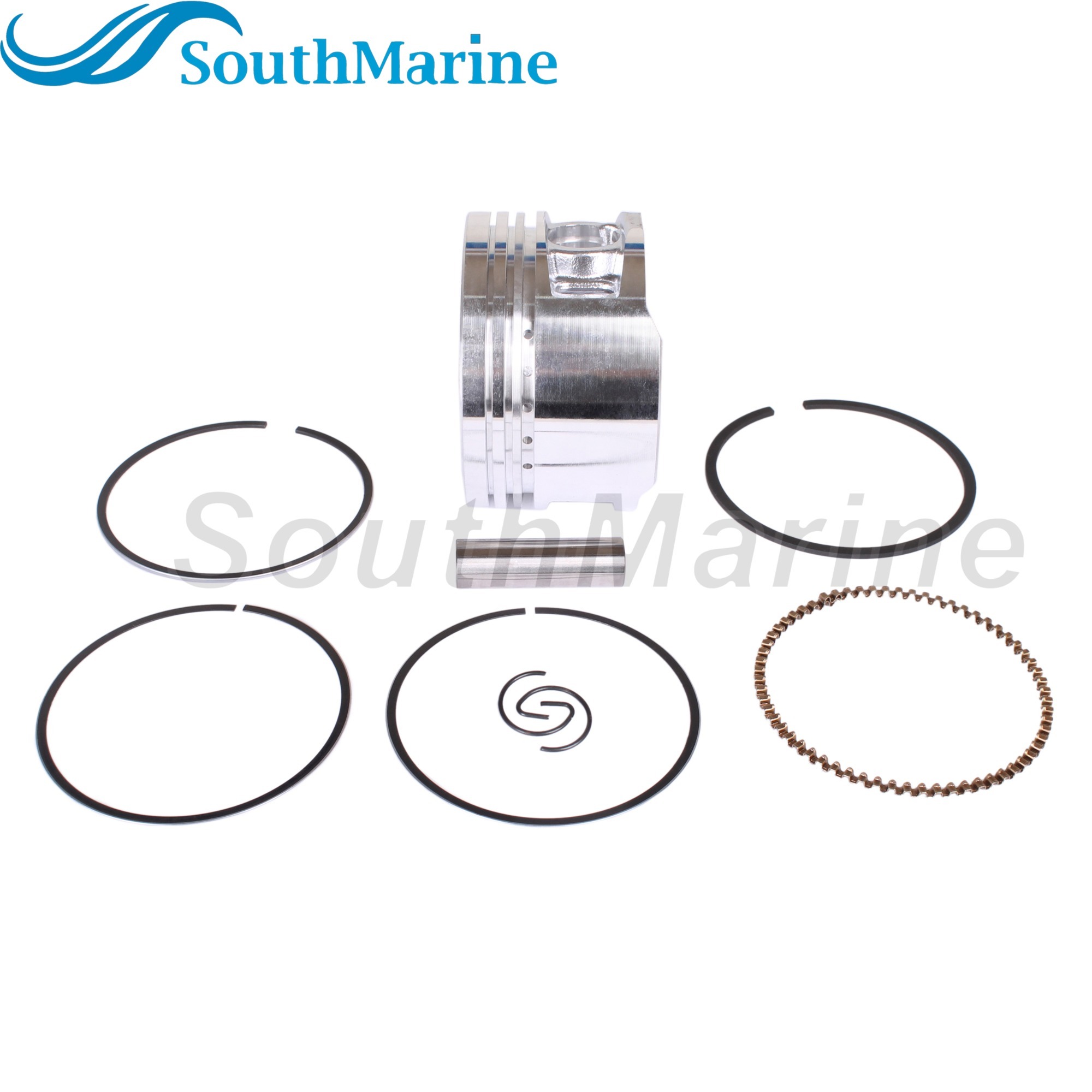 Boat Engine 65W-11631-00-96 STD Piston Set & 67C-11603-01 00 Ring for Yamaha / F25-05020100 for Parsun HDX 25HP 30HP 40HP