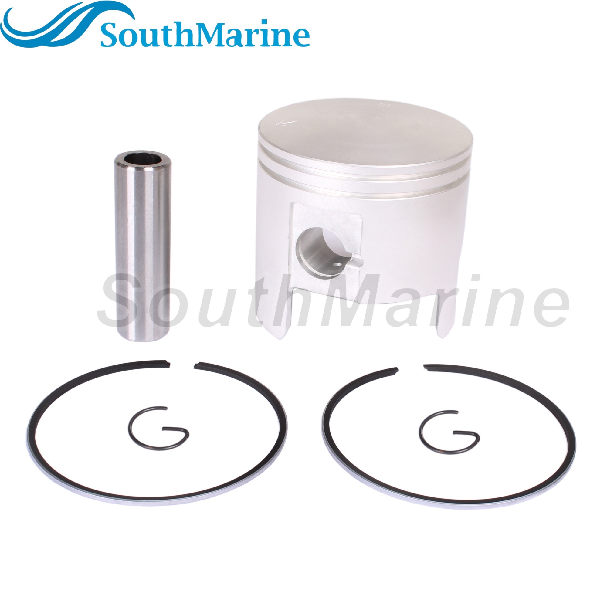 Boat Engine 66T-11631-01-93 STD Piston Set & 66T-11603-00 Ring for Yamaha 40HP E40MH 40X / for Parsun Hidea Makara HDX, 80mm STD