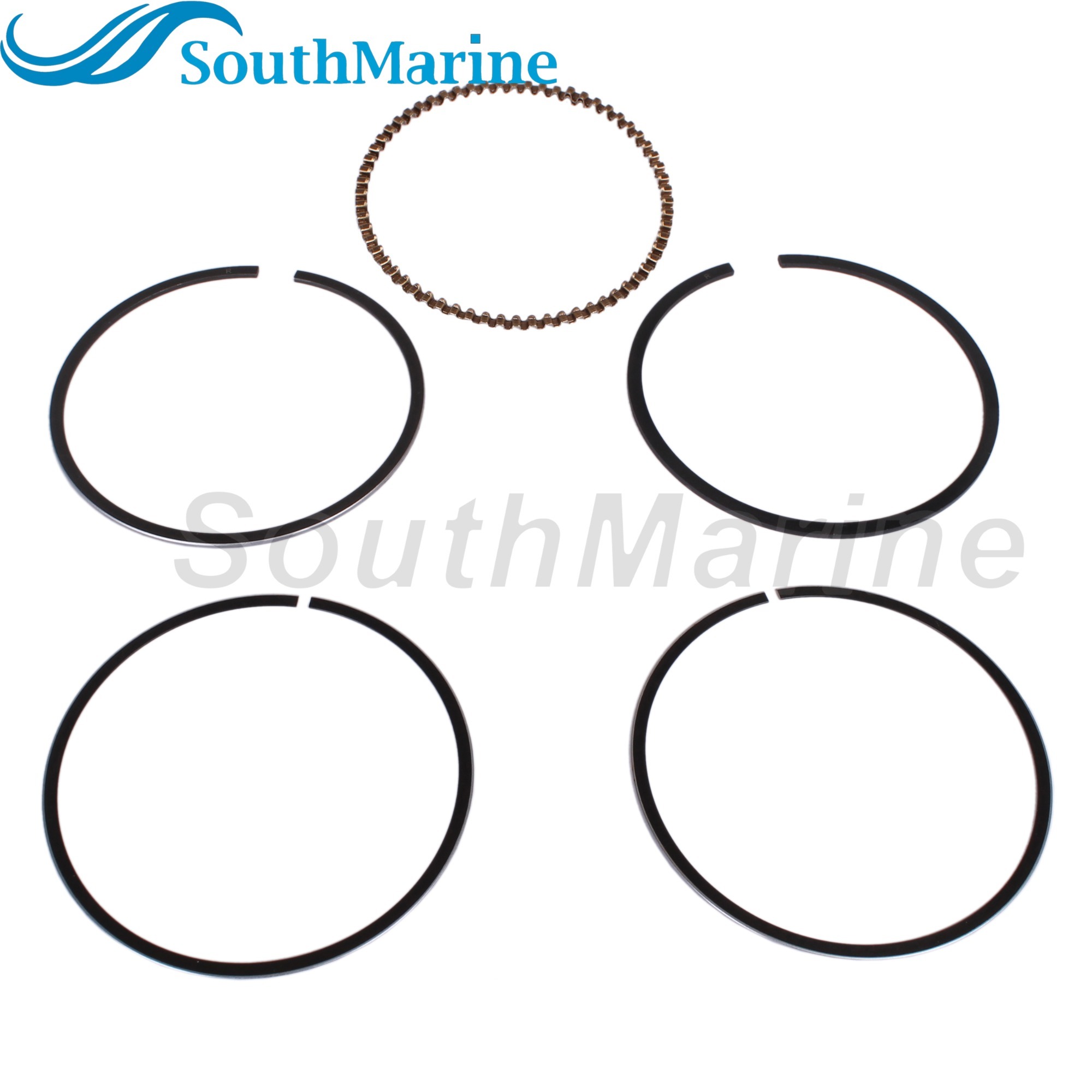Boat Engine 6AH-11631-00 STD Piston Set & 6AH-11603-00 Ring for Yamaha / F20-05020001 for Parsun HDX 15HP 20HP, 63mm STD