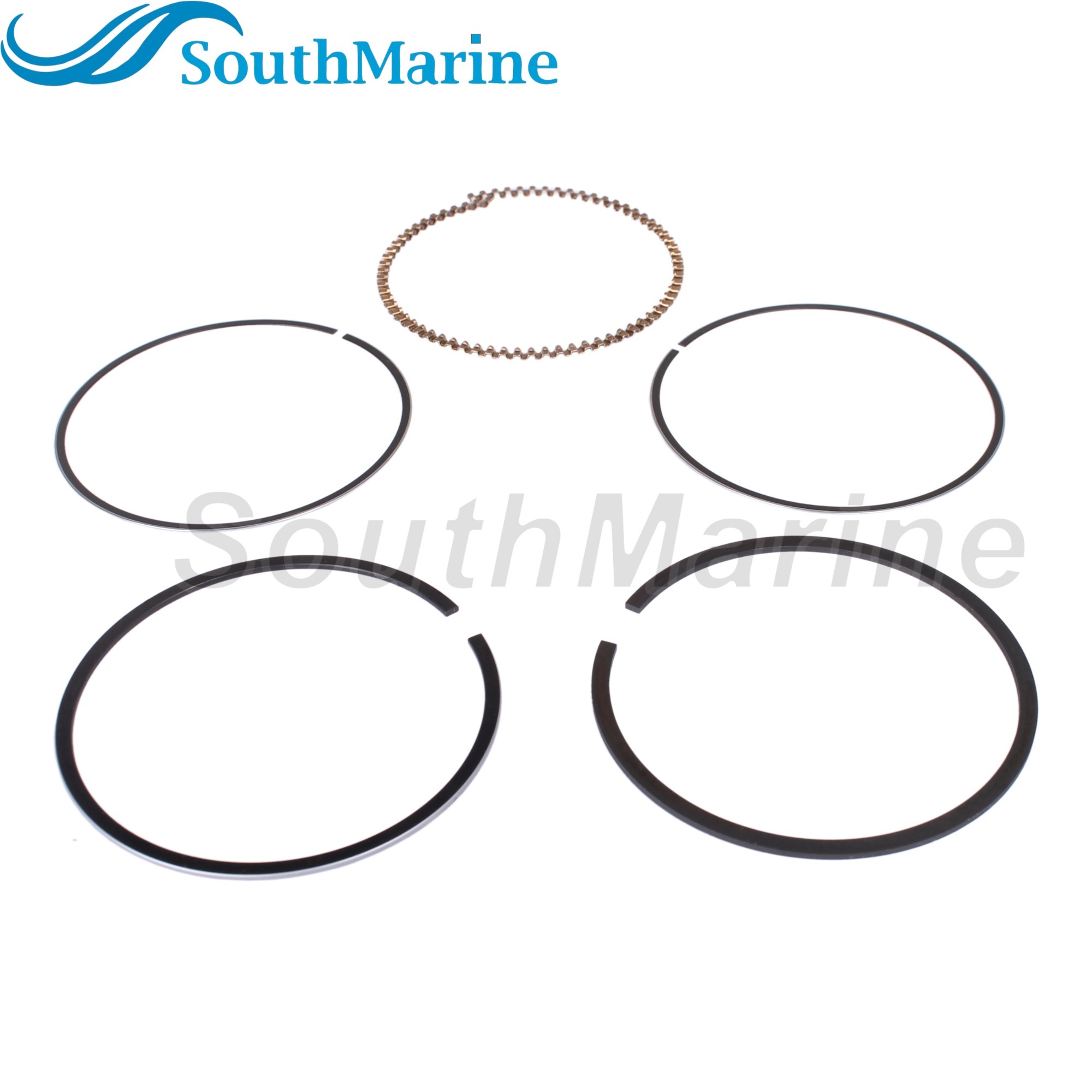 Boat Engine 6BX-E1631-00-96 6EE-E1631-00-96 STD Piston Set & 6BX-E1603-00 6EE-E1603-00 Ring for Yamaha 4HP 6HP, 62mm STD