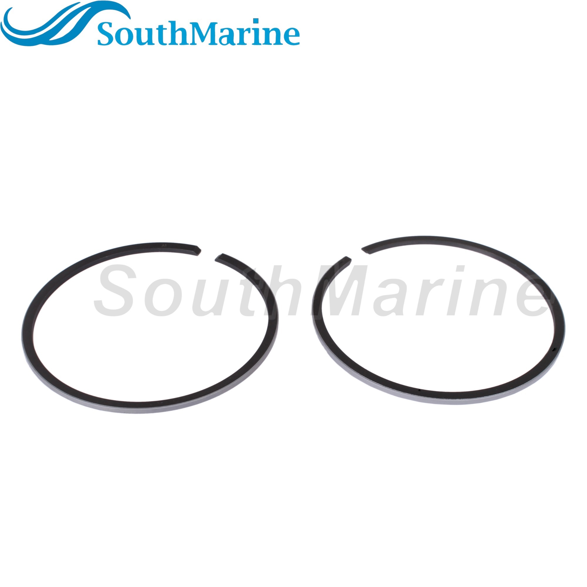 Boat Engine 61N-11631-00-95 STD 18-4144 Piston Set & 61N-11603-00 18-3957 Ring for Yamaha 25HP 30HP C30ELR C30MLH, 72mm STD