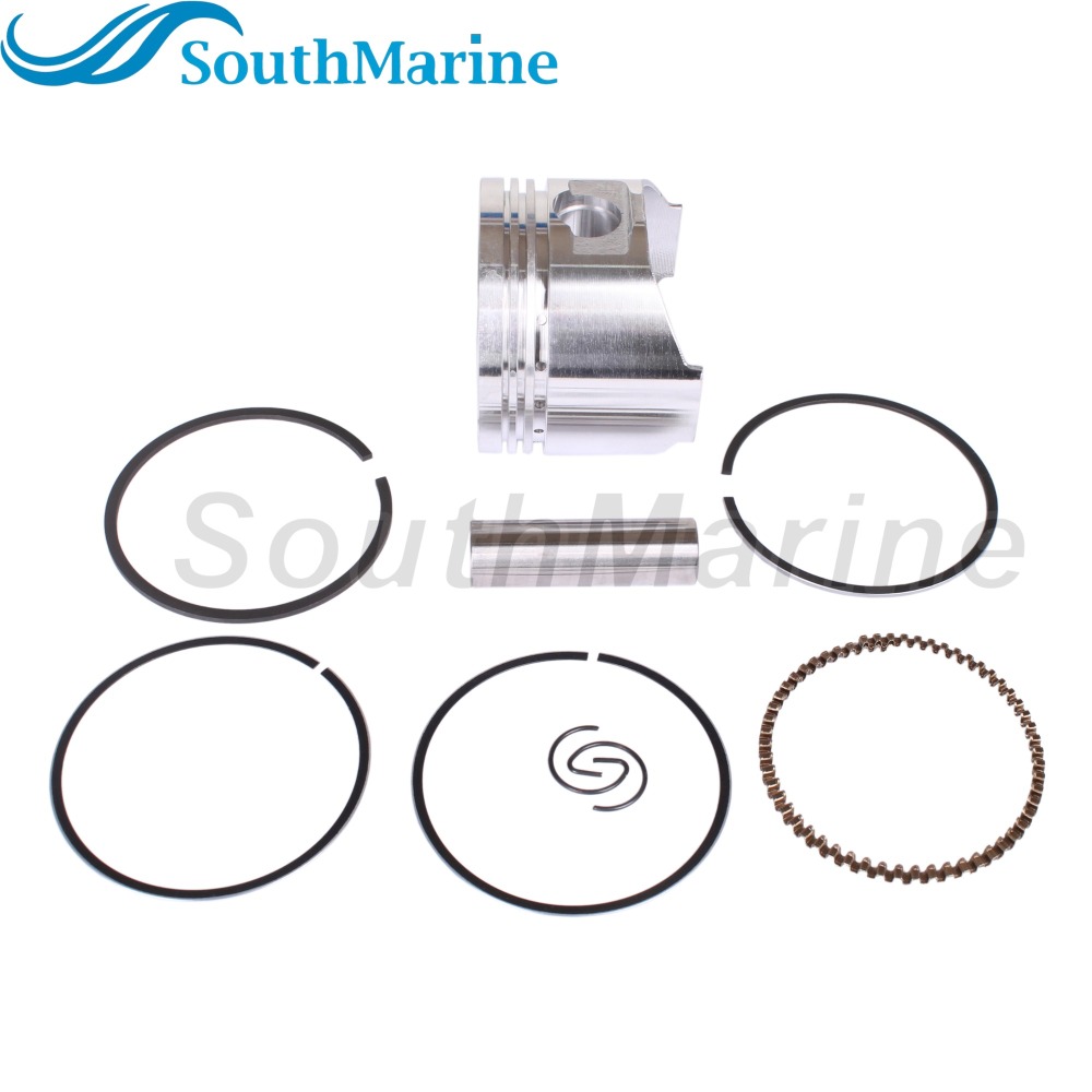 Boat Engine 66M-11631-00-96 STD Piston Set & 66N-11603-00 Ring for Yamaha 9.9HP 15HP / 834963T 850846 825839 850847 for Mercury