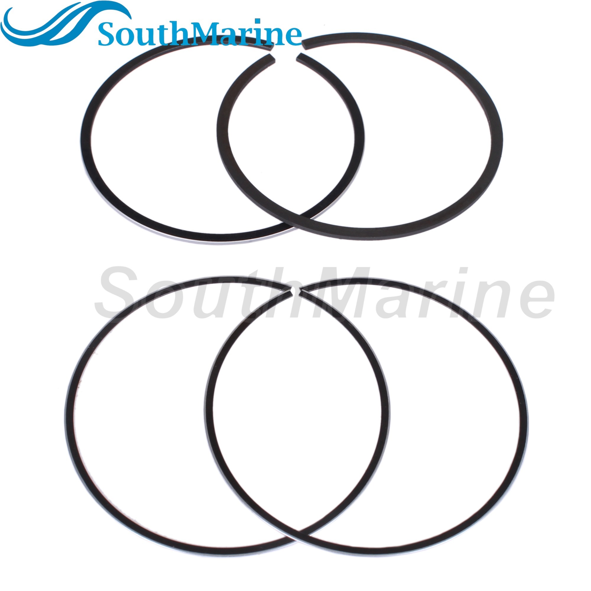 Boat Engine 6BX-E1631-00-96 6EE-E1631-00-96 STD Piston Set & 6BX-E1603-00 6EE-E1603-00 Ring for Yamaha 4HP 6HP, 62mm STD