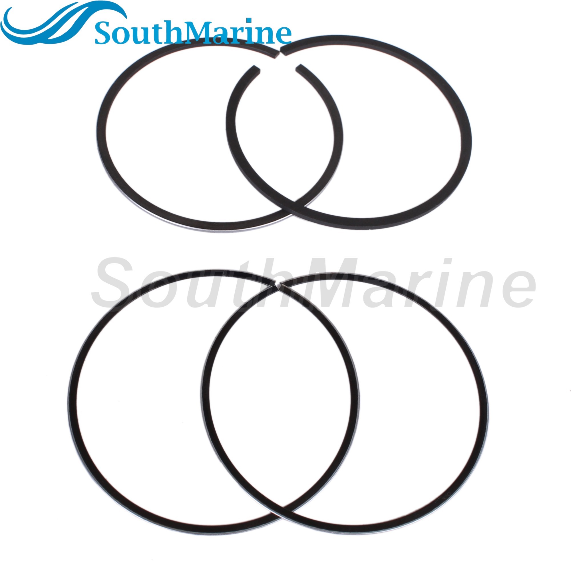Boat Engine 6AU-11631-00-96 STD Piston Set & 68T-11603-00 68T-11603-01 Ring for Yamaha 8HP 9.9HP, 56mm STD