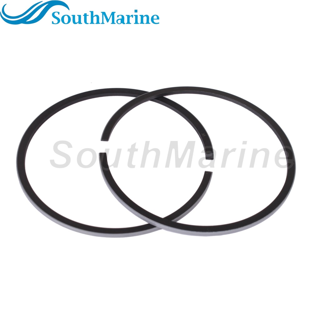 Boat Engine 61N-11631-00-95 STD 18-4144 Piston Set & 61N-11603-00 18-3957 Ring for Yamaha 25HP 30HP C30ELR C30MLH, 72mm STD