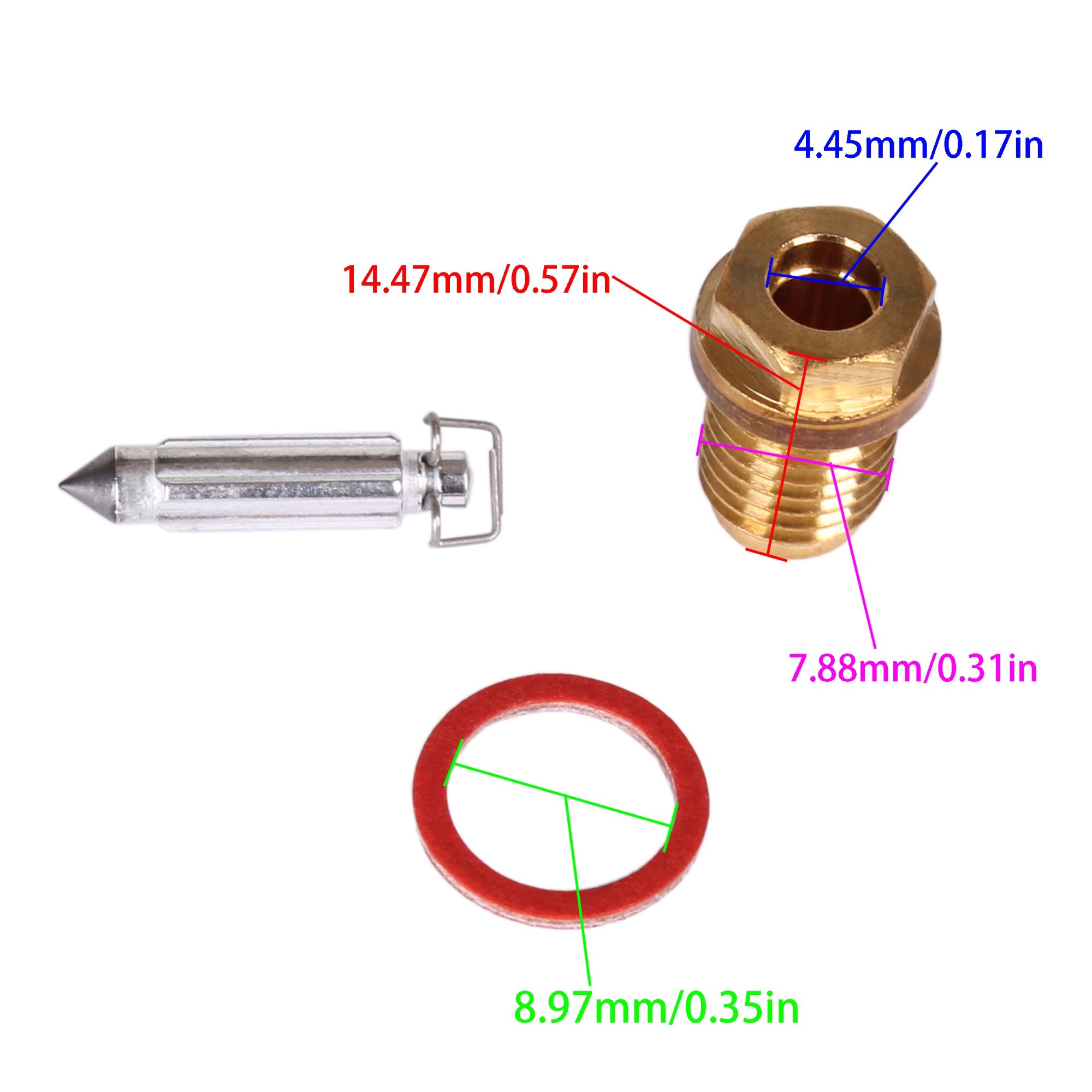Boat Engine 6F5-14390-20 6F5-14390-21 6F5-14390-12 Carburetor Needle Valve Seat Assy for Yamaha E40G E40J 40HP