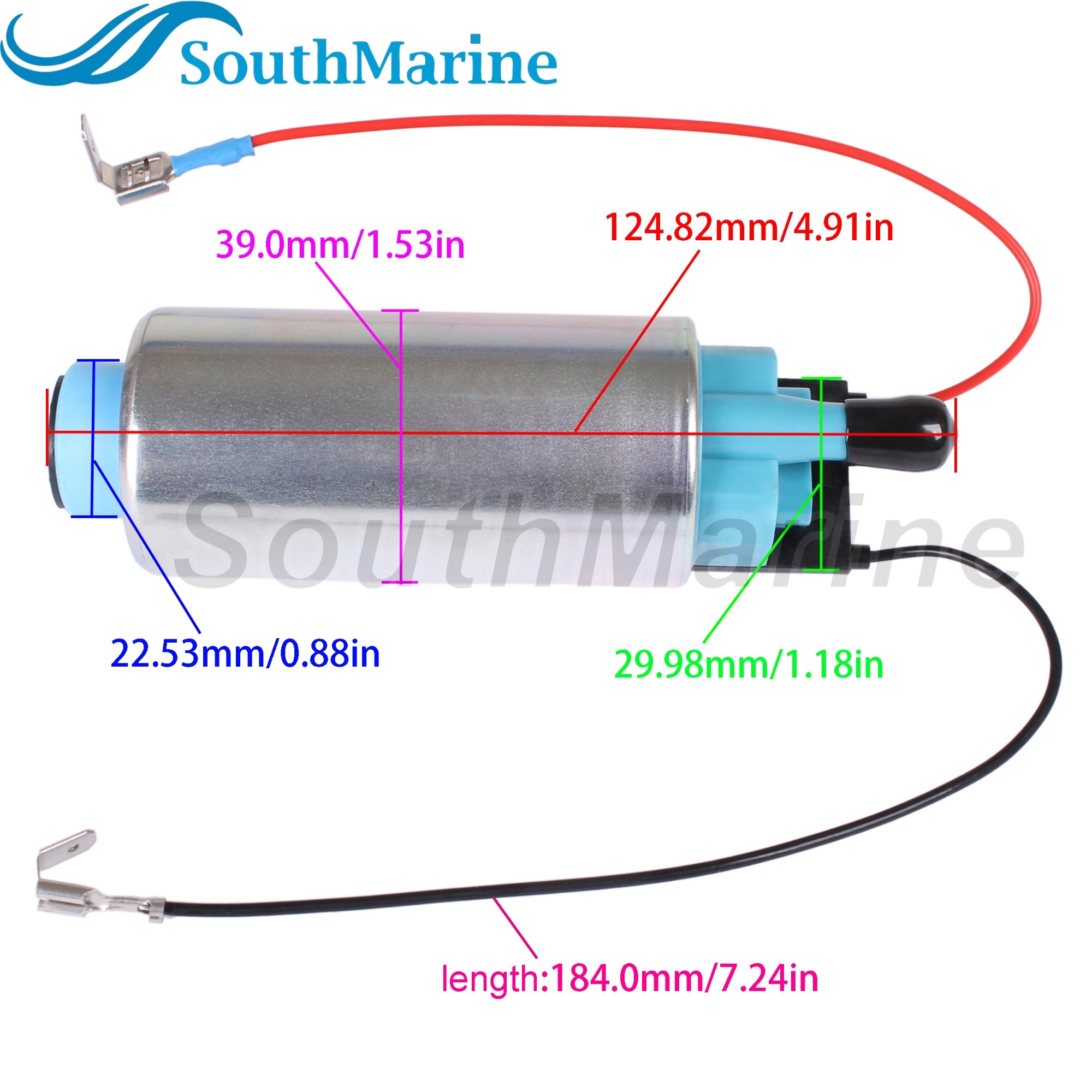 Boat Engine 8M0062770 18-97301 Electric High Pressure Fuel Pump for Mercury Mercruiser Mariner 65HP-150HP 4.5L 6.2L MPI