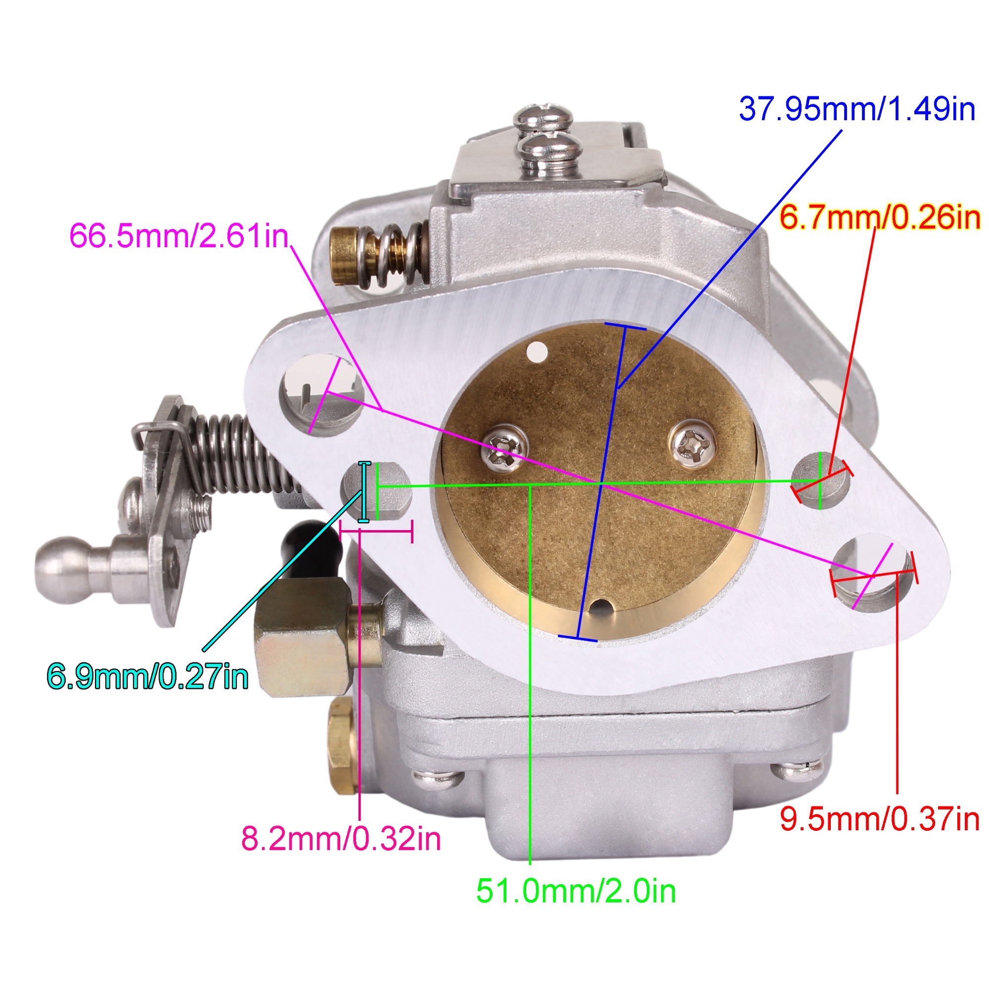 Boat Engine 3301-821854T4 821854T5 821854T6 Carb Carburetor for Mercury Mariner 40HP 45HP 55HP 60HP 2-Stroke 3-Cylinder