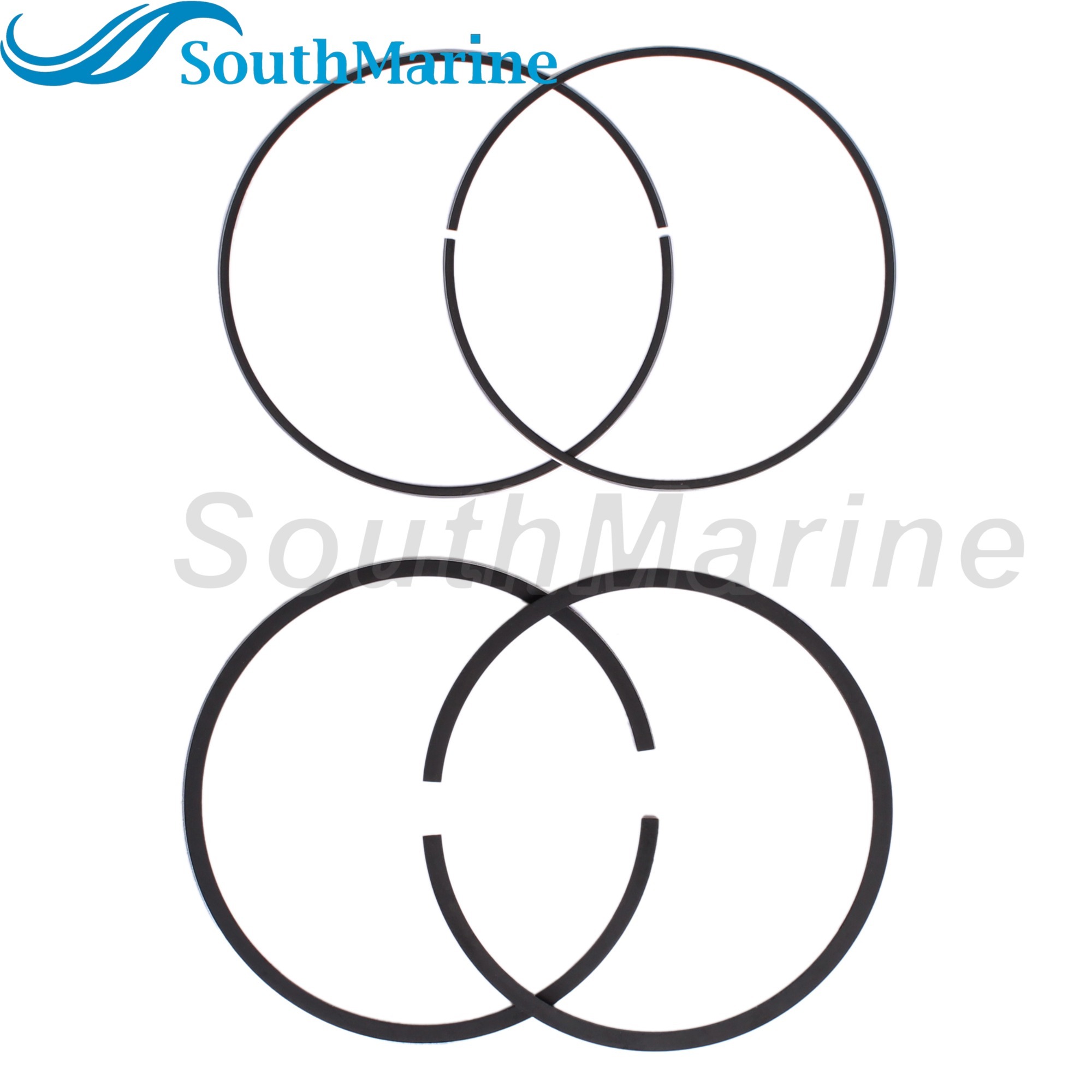 Boat Engine 6BX-E1603-00 6EE-E1603-00 STD Piston Ring for Yamaha 4HP 6HP Boat Motor, 62mm STD