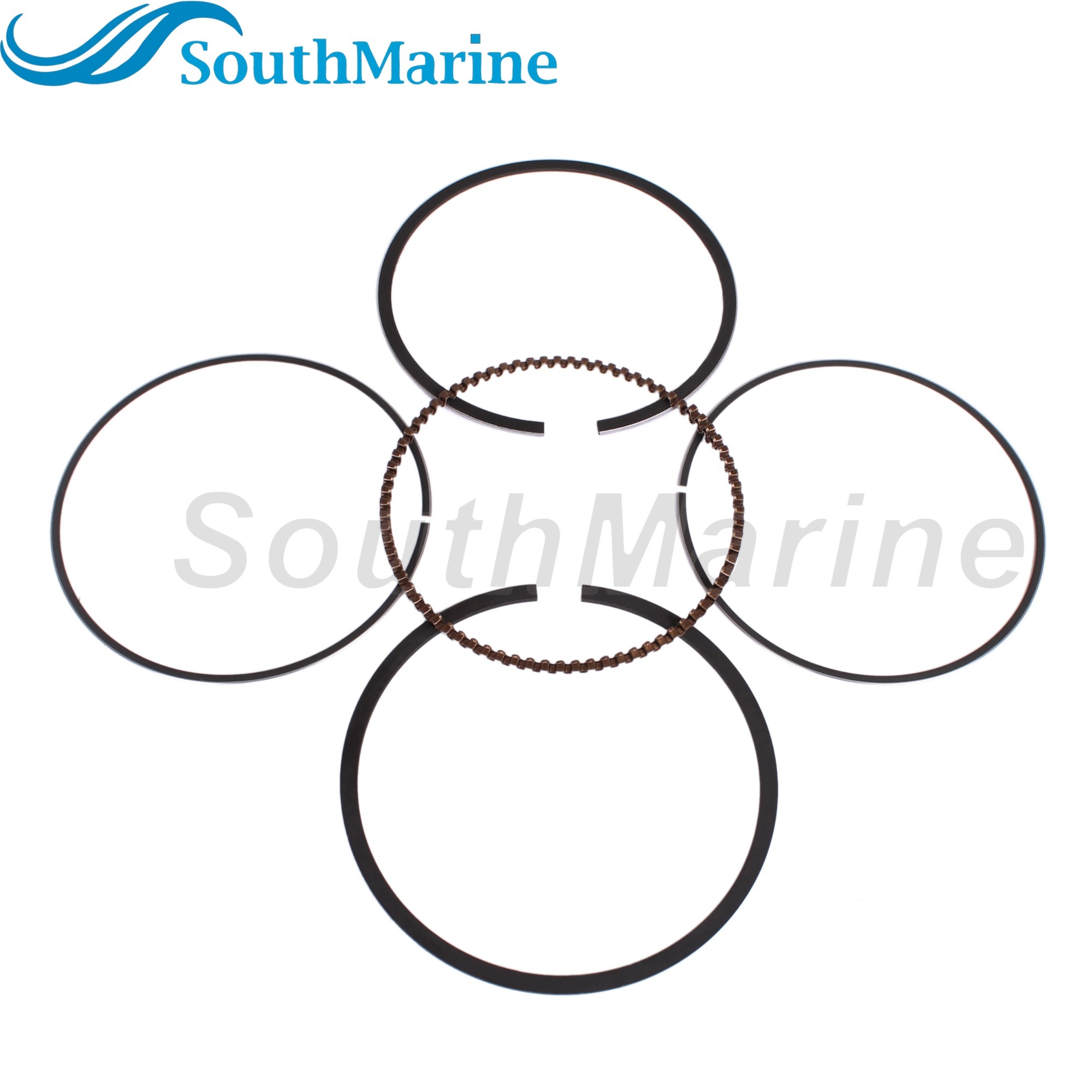 Boat Engine 6BX-E1603-00 6EE-E1603-00 STD Piston Ring for Yamaha 4HP 6HP Boat Motor, 62mm STD