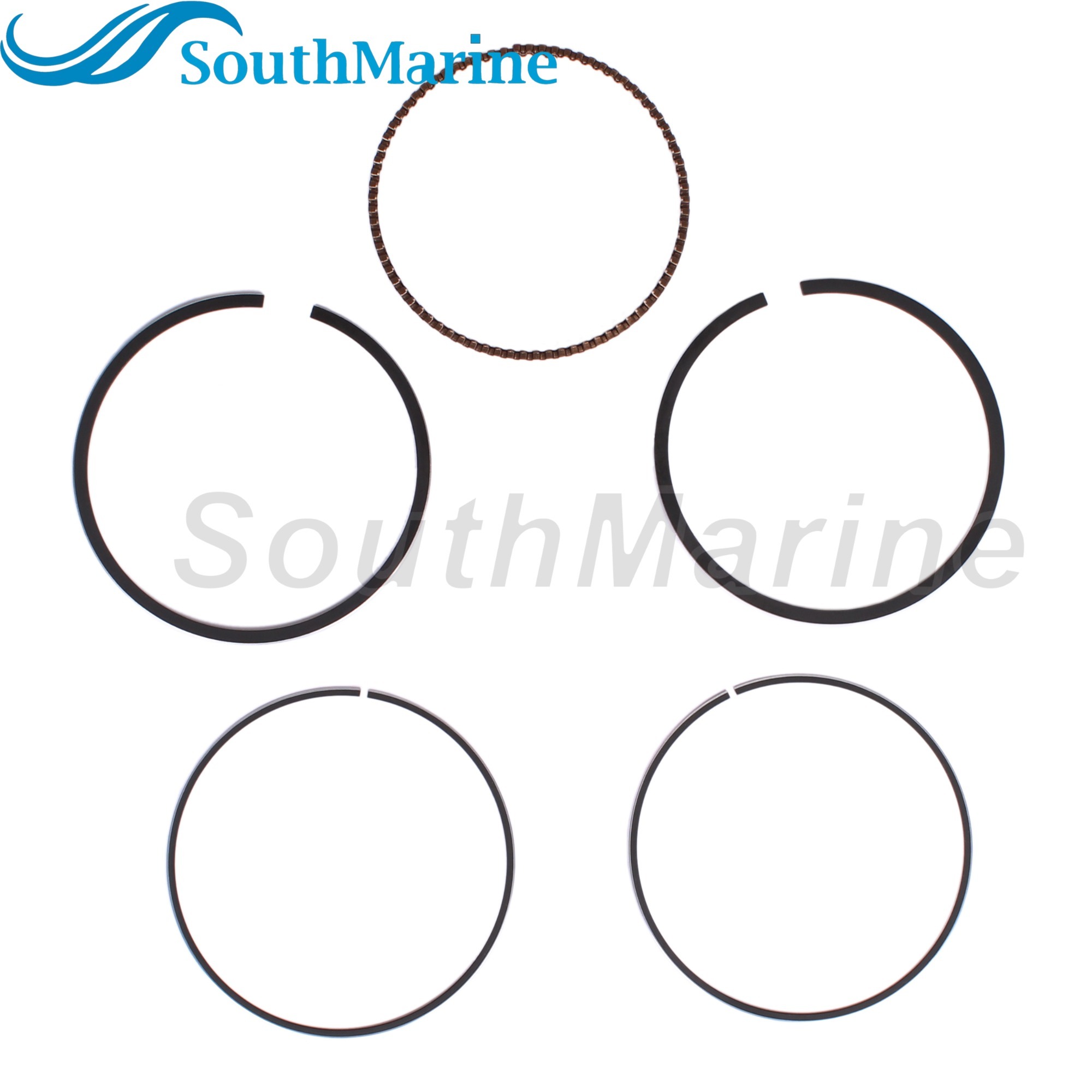 Boat Engine 6BX-E1603-00 6EE-E1603-00 STD Piston Ring for Yamaha 4HP 6HP Boat Motor, 62mm STD