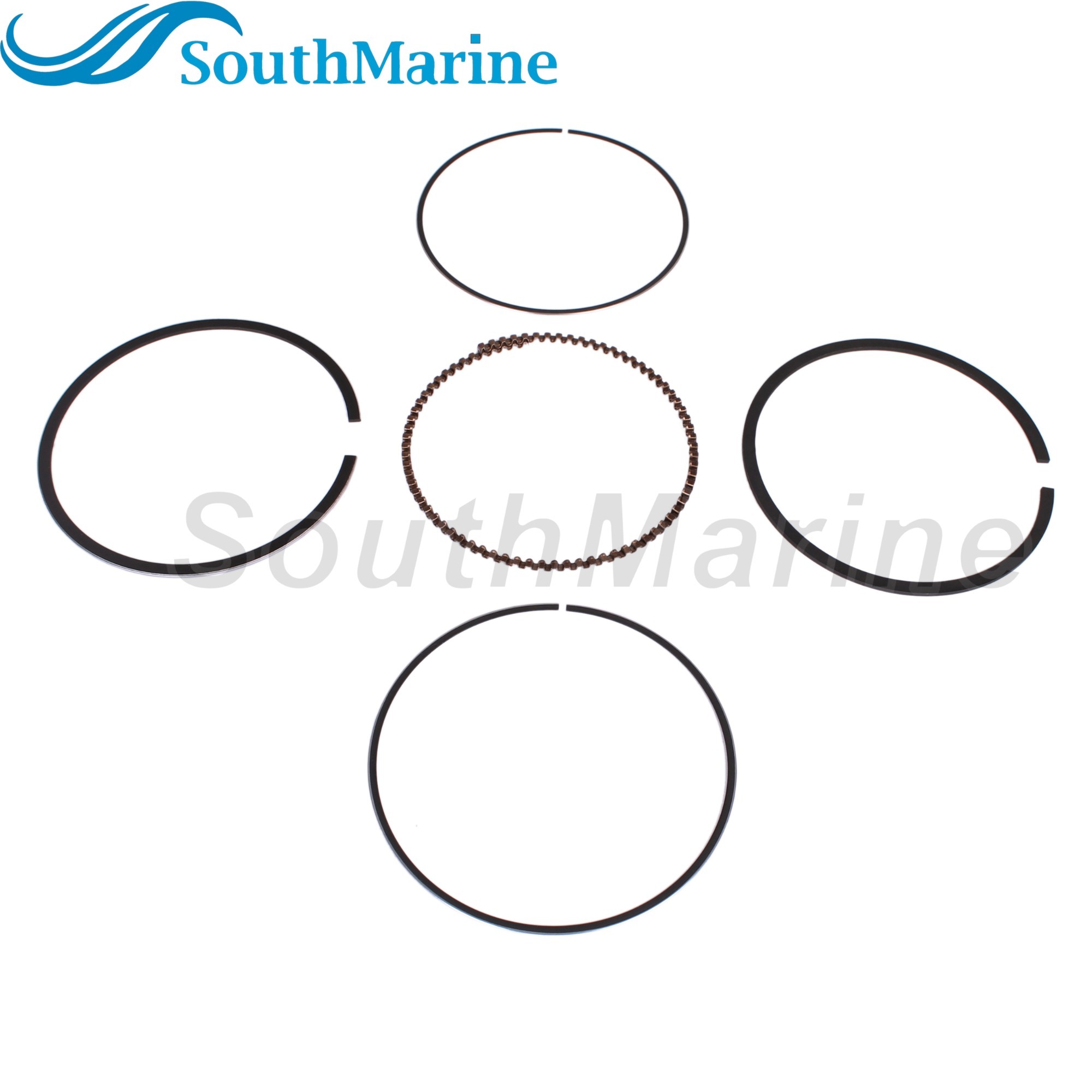 Boat Engine 6BX-E1603-00 6EE-E1603-00 STD Piston Ring for Yamaha 4HP 6HP Boat Motor, 62mm STD