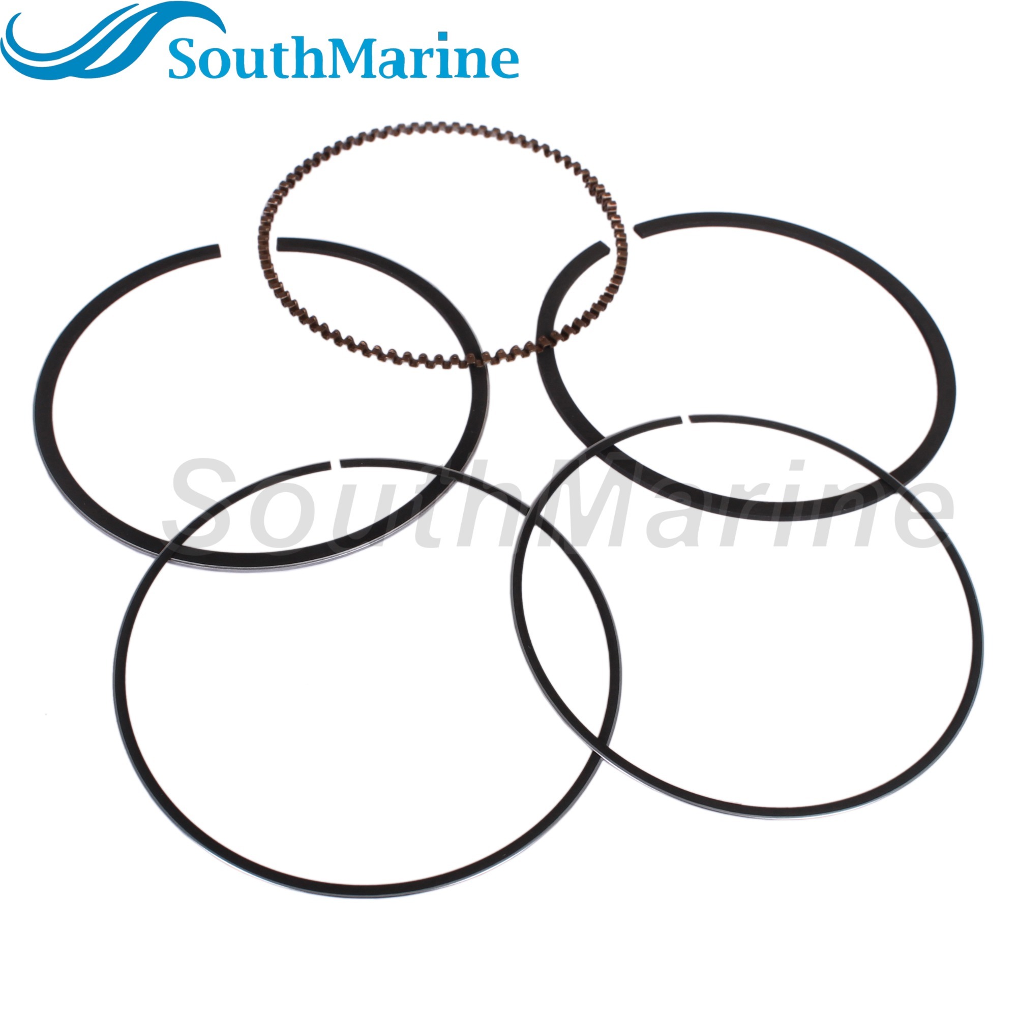 Boat Engine 6BX-E1603-00 6EE-E1603-00 STD Piston Ring for Yamaha 4HP 6HP Boat Motor, 62mm STD