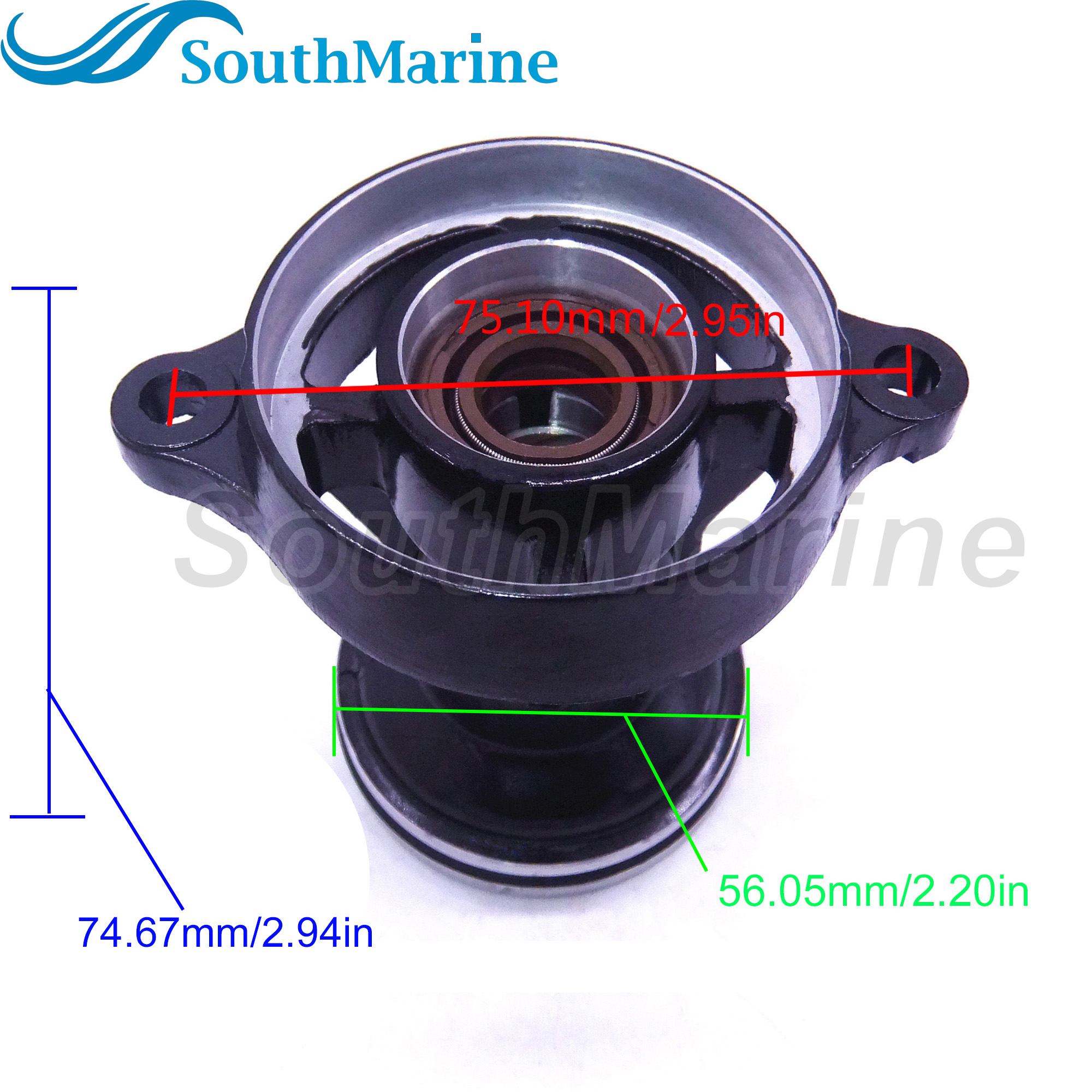 Boat Motor 3B2-S60100-0 3B2S601000 3B2S601000M Propeller Shaft Housing Assy/Lower Casing Cap Assy for Tohatsu & for Nissan 8HP 9.8HP Outboard Engine