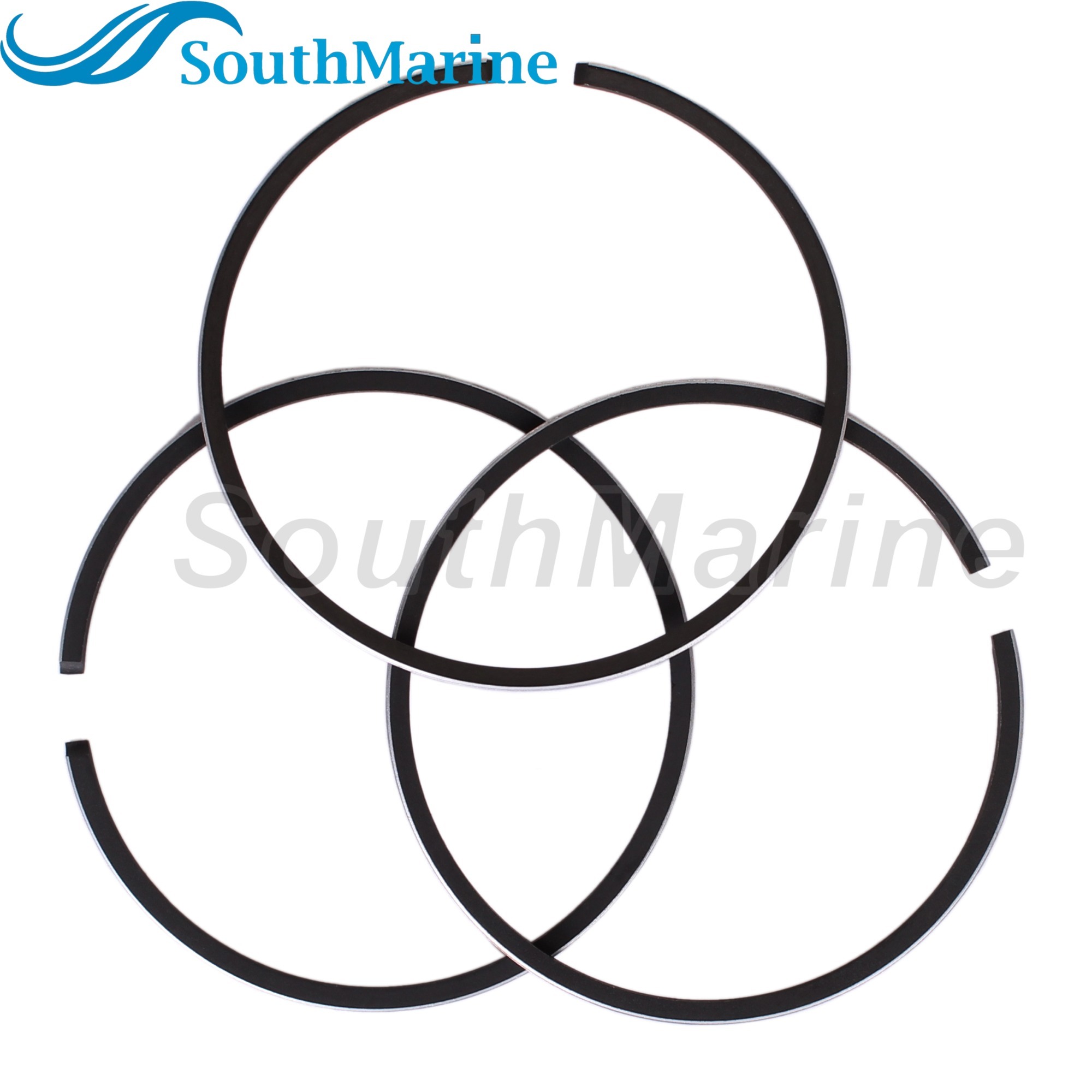 Boat Engine 6H4-11610-00 18-3960 STD Piston Ring for Yamaha 40HP 50HP, 67mm STD, 3 PCS