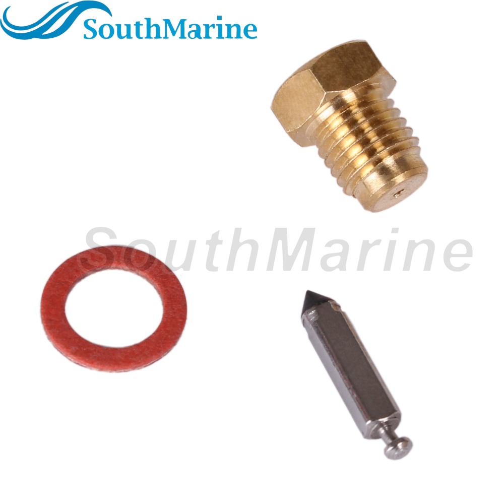 Boat Engine 6E8-14390-12 Carburetor Needle Valve Seat Kits for Yamaha 9.9HP 15HP / 14216M for Mercury