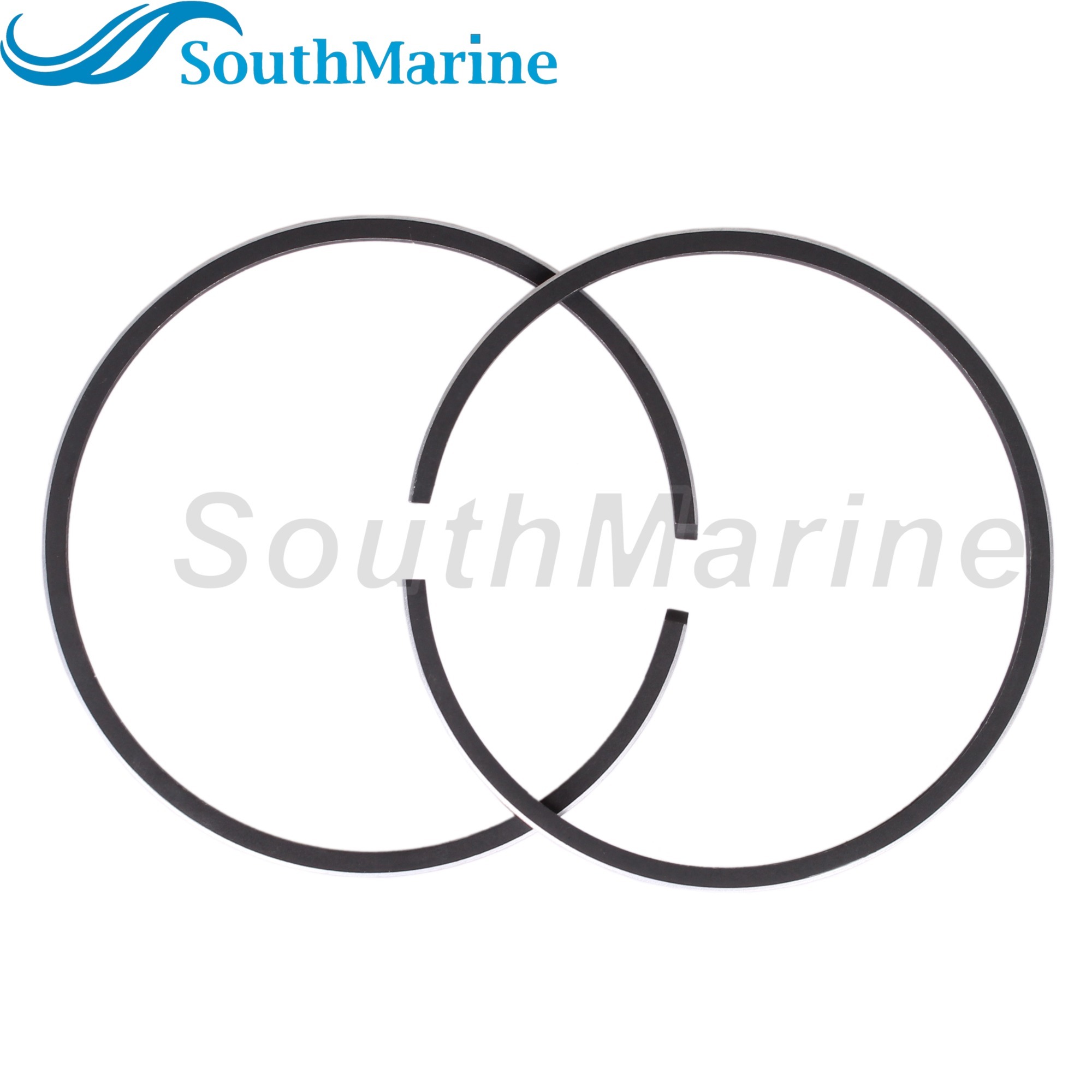 Boat Engine 6J8-11601-01 STD Piston Ring for Yamaha 25HP 30HP, 59.5mm STD, 2 PCS