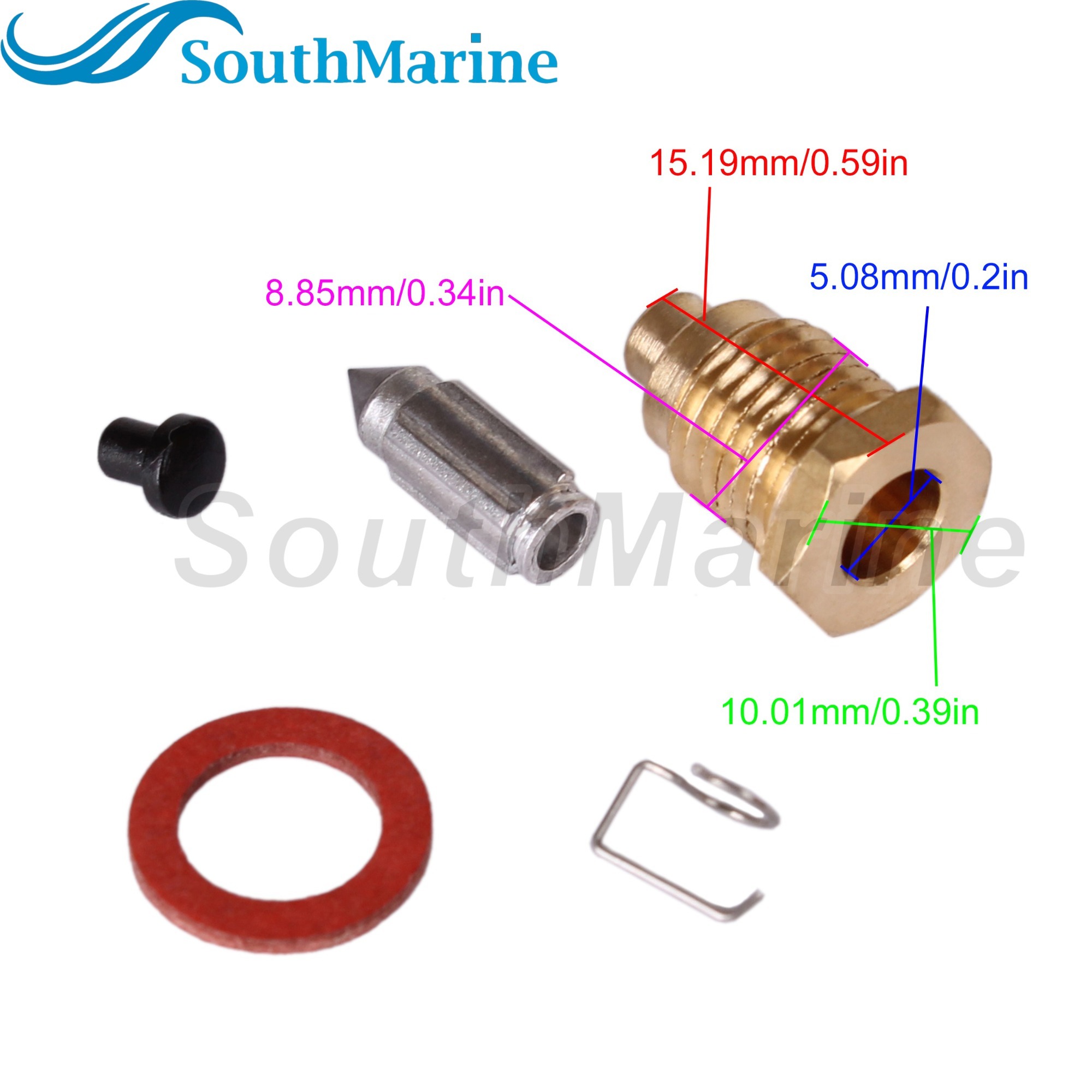 Boat Engine 692-14590-00 692-14590-01 692-14590-02 18-7060 Carburetor Needle Valve Seat Kits for Yamaha 75HP 85HP 90HP