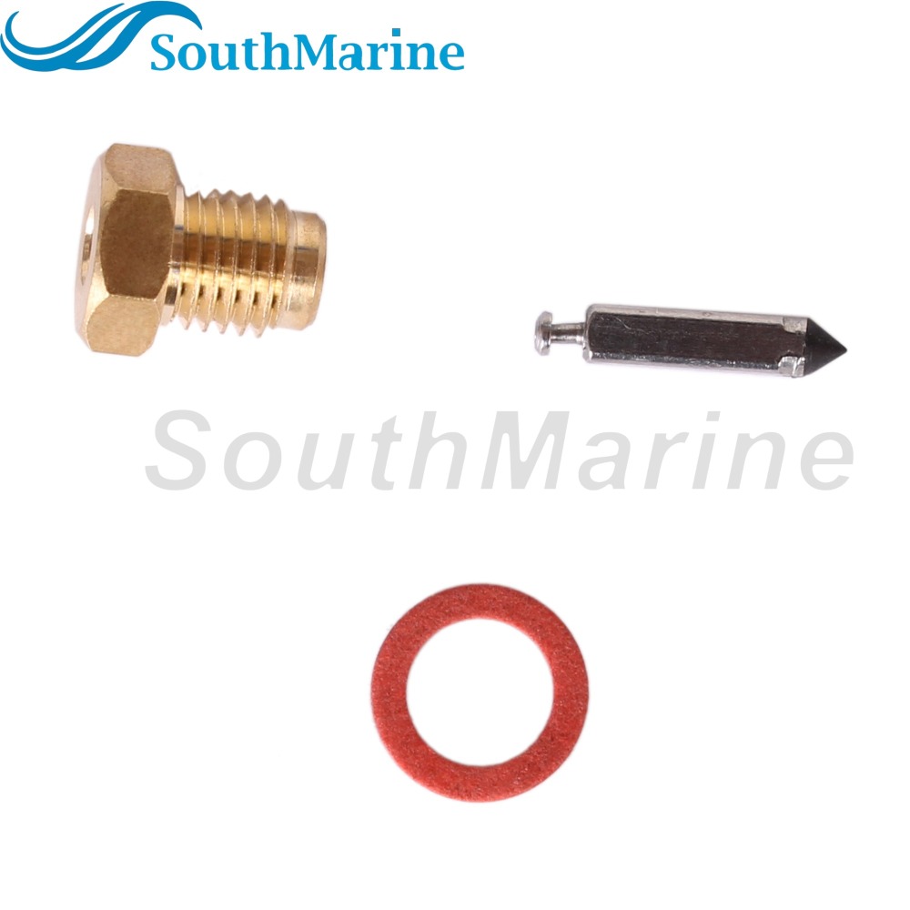 Boat Engine 6E8-14390-12 Carburetor Needle Valve Seat Kits for Yamaha 9.9HP 15HP / 14216M for Mercury