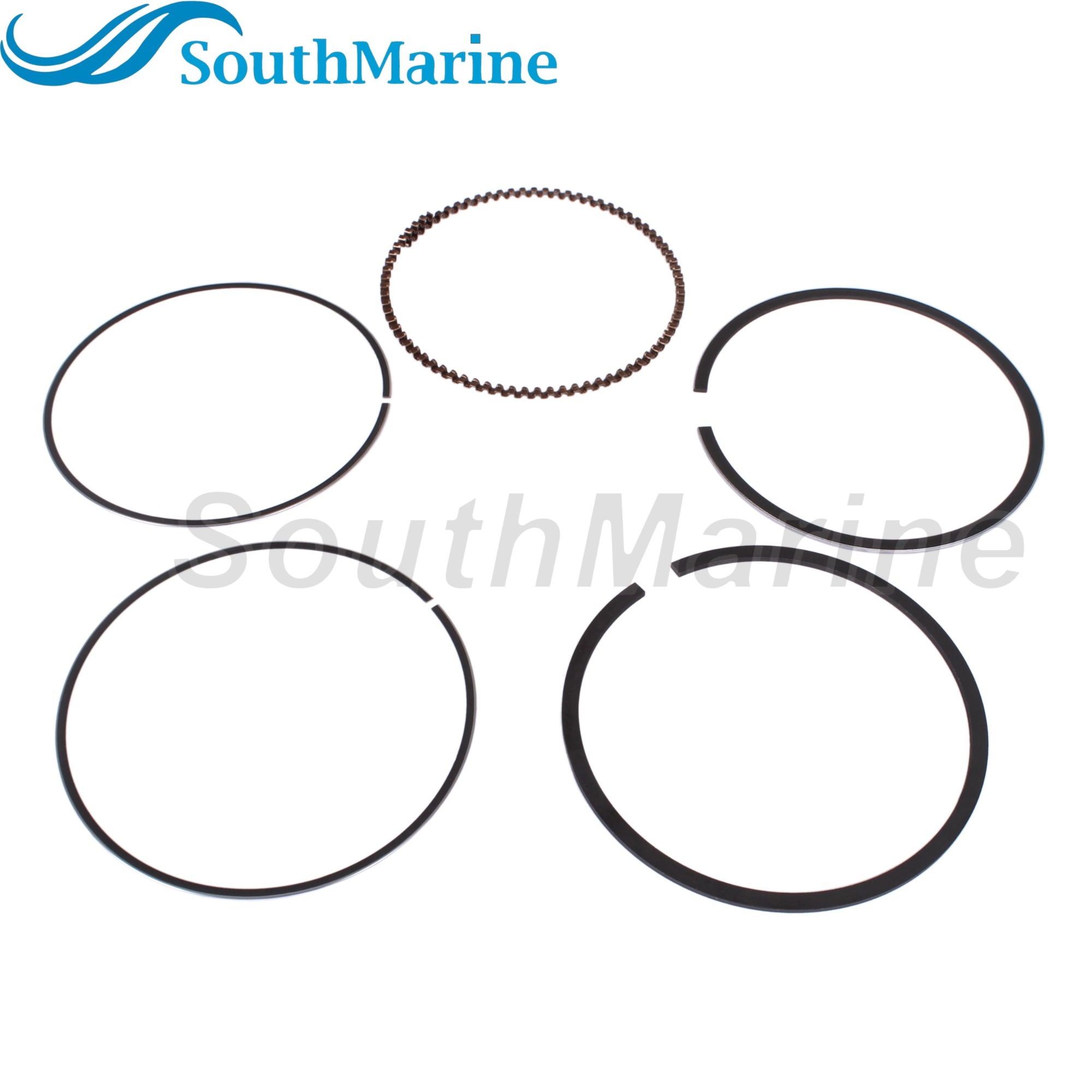 Boat Engine 67C-11603-00 67C-11603-01 STD Piston Ring for Yamaha / F25-05020101 for Parsun HDX 25HP 30HP 40HP, 65mm STD