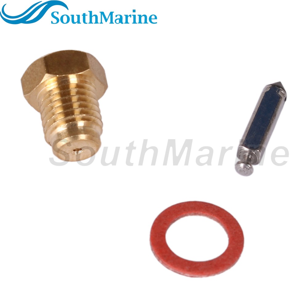 Boat Engine 6E8-14390-12 Carburetor Needle Valve Seat Kits for Yamaha 9.9HP 15HP / 14216M for Mercury