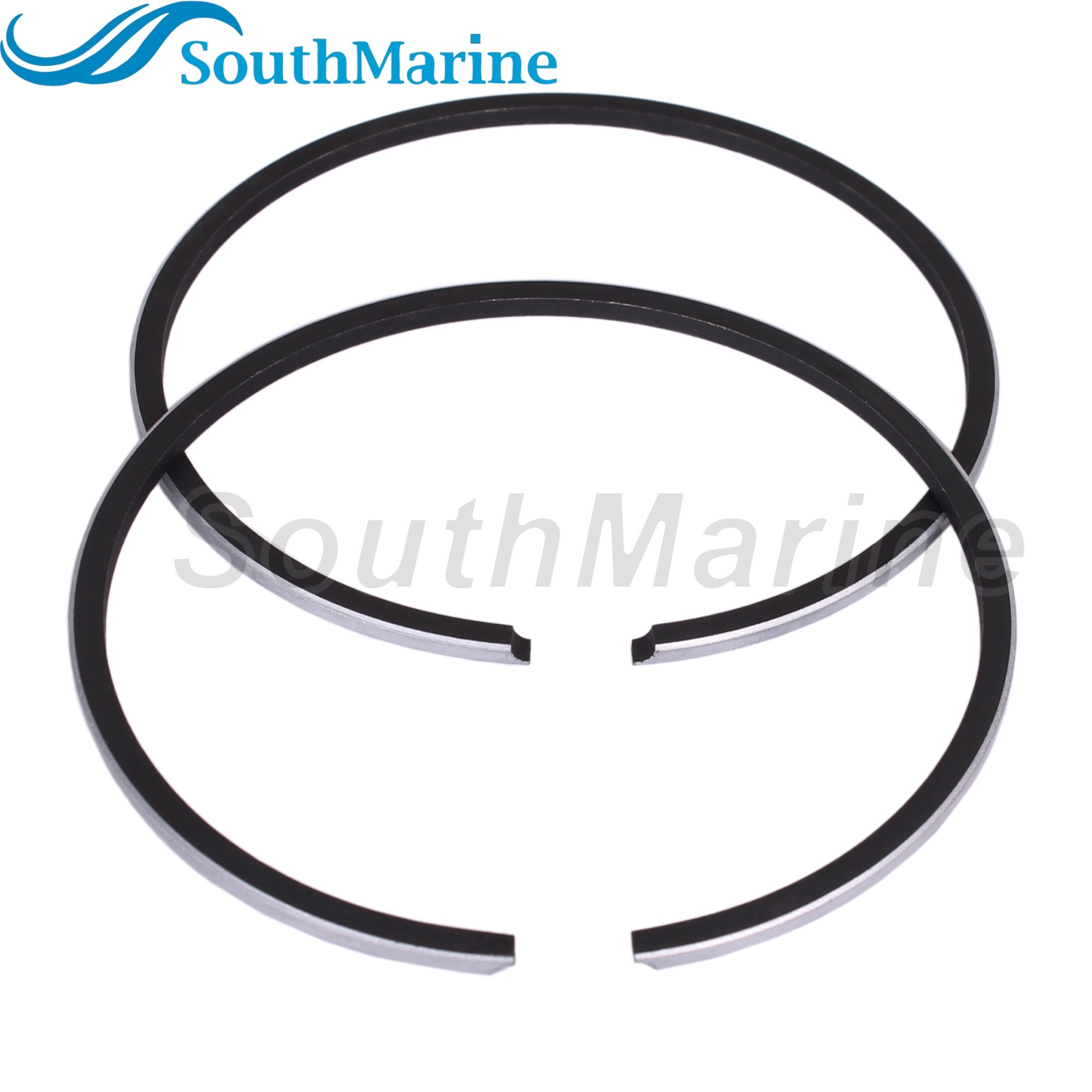 Boat Engine 6L2-11610-00 STD Piston Ring for Yamaha 20HP 25HP 25C, 67mm STD, 2 PCS