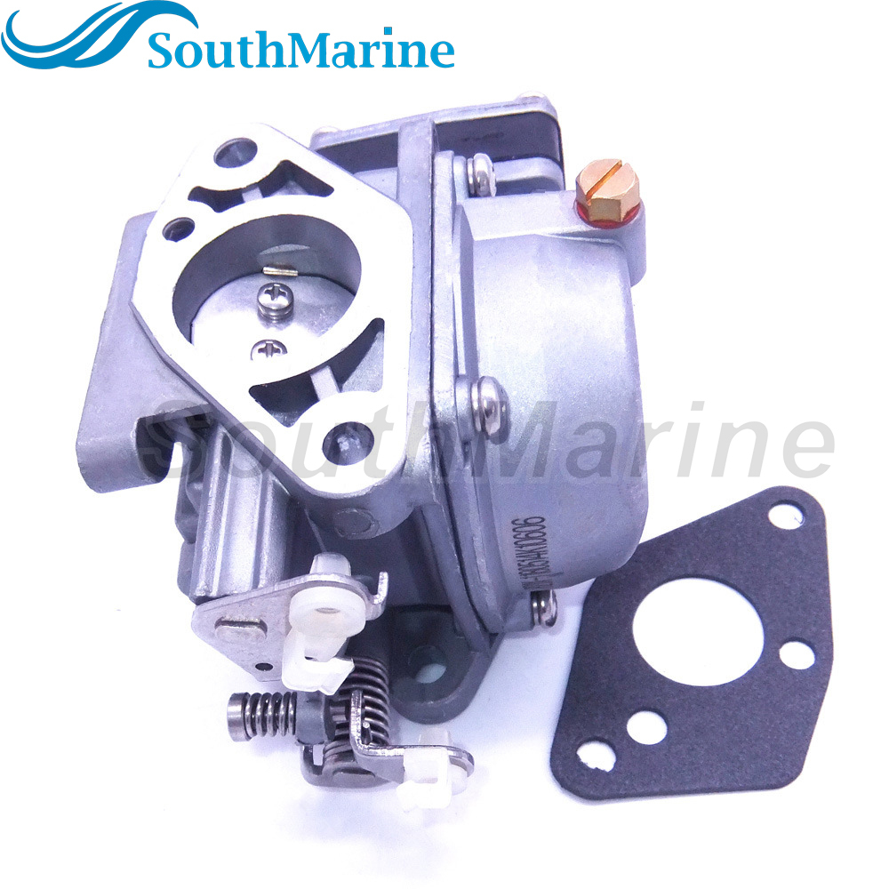 SouthMarine Boat Engine Carburetor Assy and Gasket for Hangkai 2-Stroke 9.8hp 12hp Outboard Motor