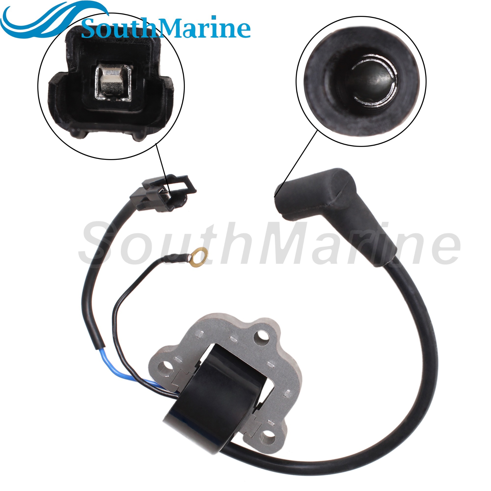 Outboard Engine 581786 581370 502881 581124 18-5172 Ignition Coil for Evinrude Johnson OMC BRP 18HP 20HP 25HP 35HP 40HP