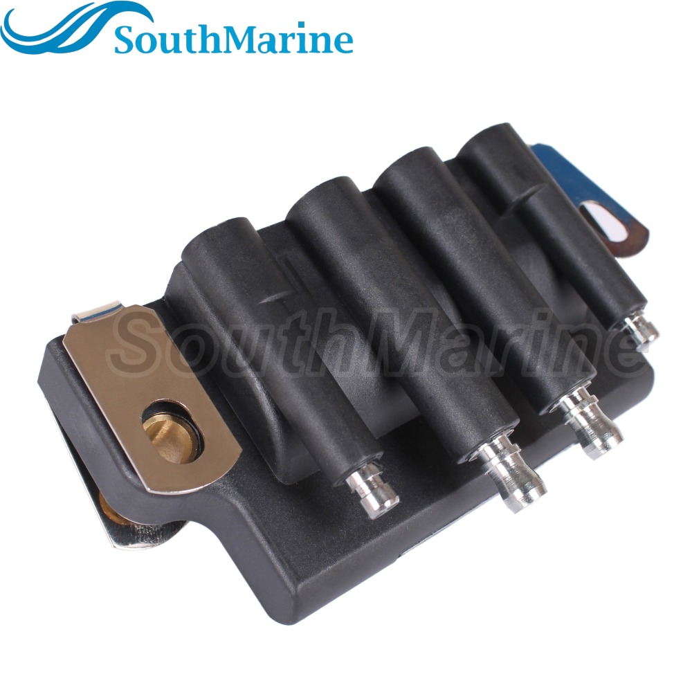 583740 583298 183-3740 9-23104 18-5170 Dual Plug Wire Ignition Coil for Evinrude Johnson OMC BRP 2HP-175HP / 879614 for Mercury