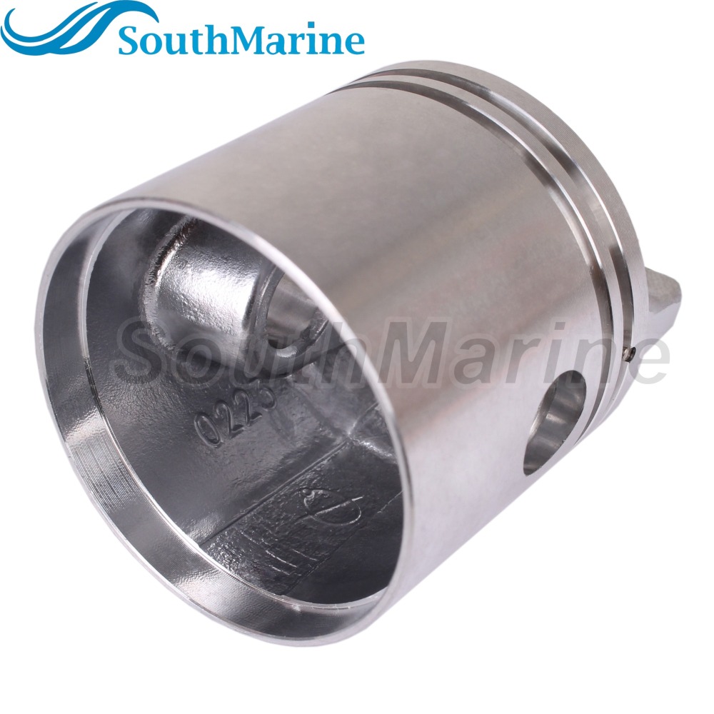 Boat Engine 6E0-11631-00-98 STD Piston Set & 6G1-11610-00 Ring for Yamaha 4HP 5HP, 50mm STD