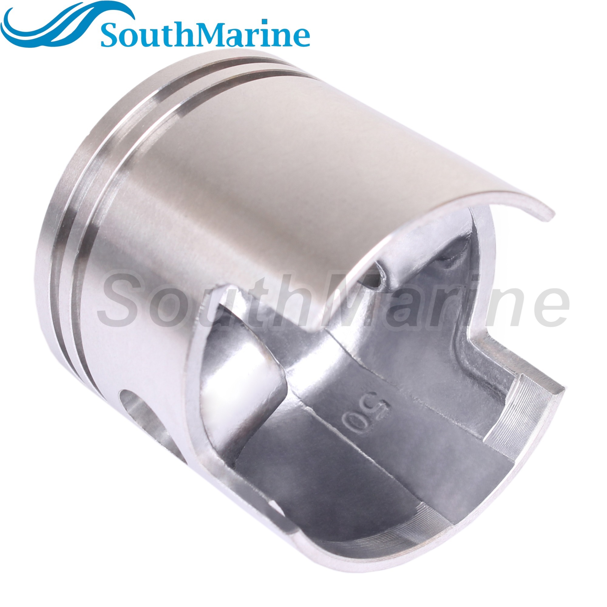 Outboard Engine 677-11631-00-96/97/98 677-11630-00-00 STD Piston Set with 647-11610-00 Ring for Yamaha 5HP 8HP Boat Motor, 50mm STD