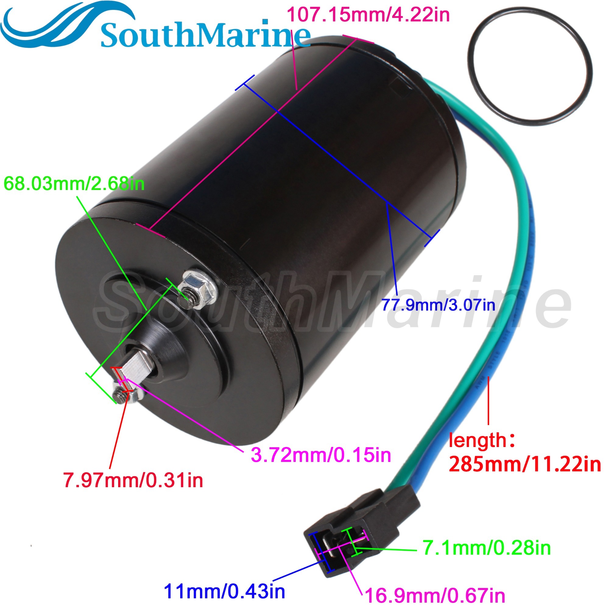 3586765 3856596 10845 854525-3 18-6817 18-6805 6232 TRM0032 Tilt Trim Motor for Volvo Penta, 8M6007555 for Mercury Quicksilver