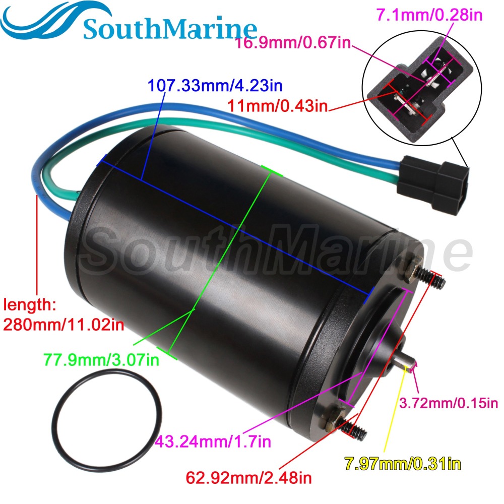 3587079 3858069 3860879 3861575 3857079 3857489 PT407NM RT 05043 10851 6233 Tilt Trim Motor for Volvo Penta Marine DPH DPR SX