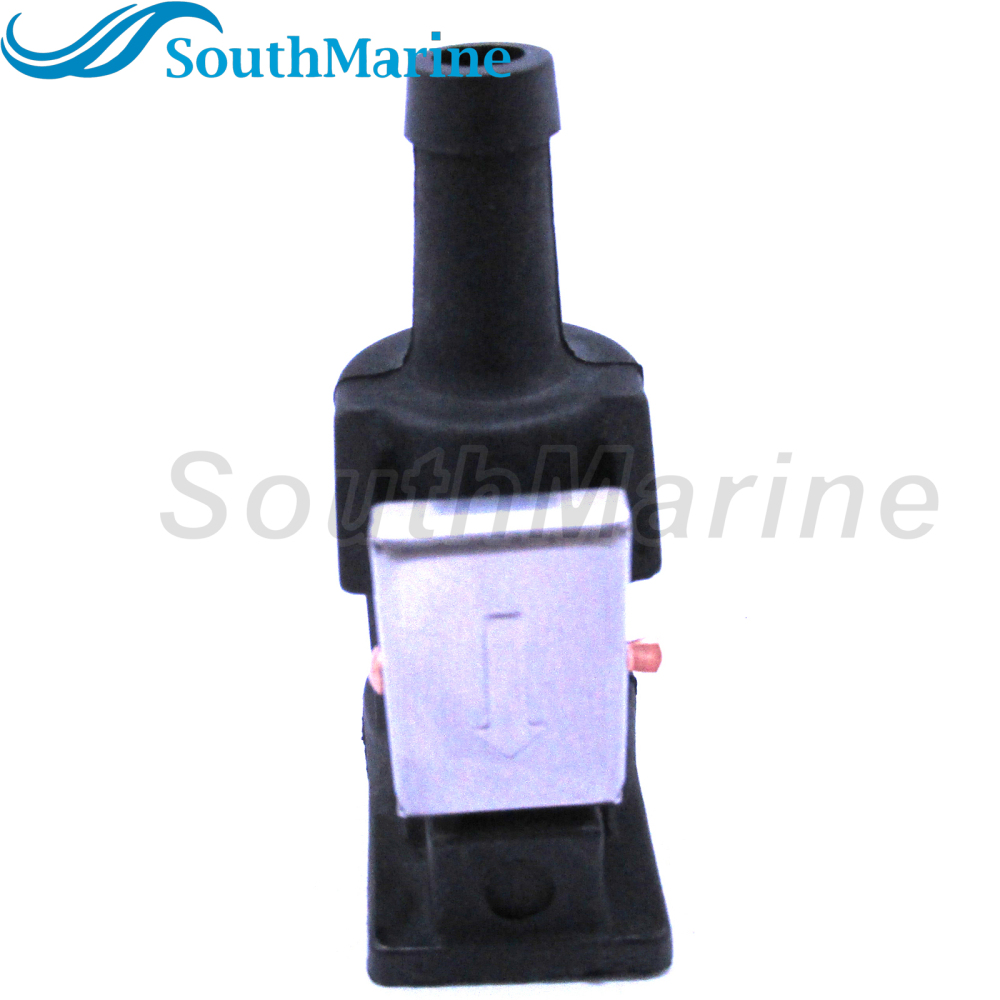 Boat Engine 6E5-24305-00 01 02 03 04 05 06 Fuel Connector Pipe Joint for Yamaha Parsun HDX 8HP-60HP, Engine Side, 5/16" 8mm