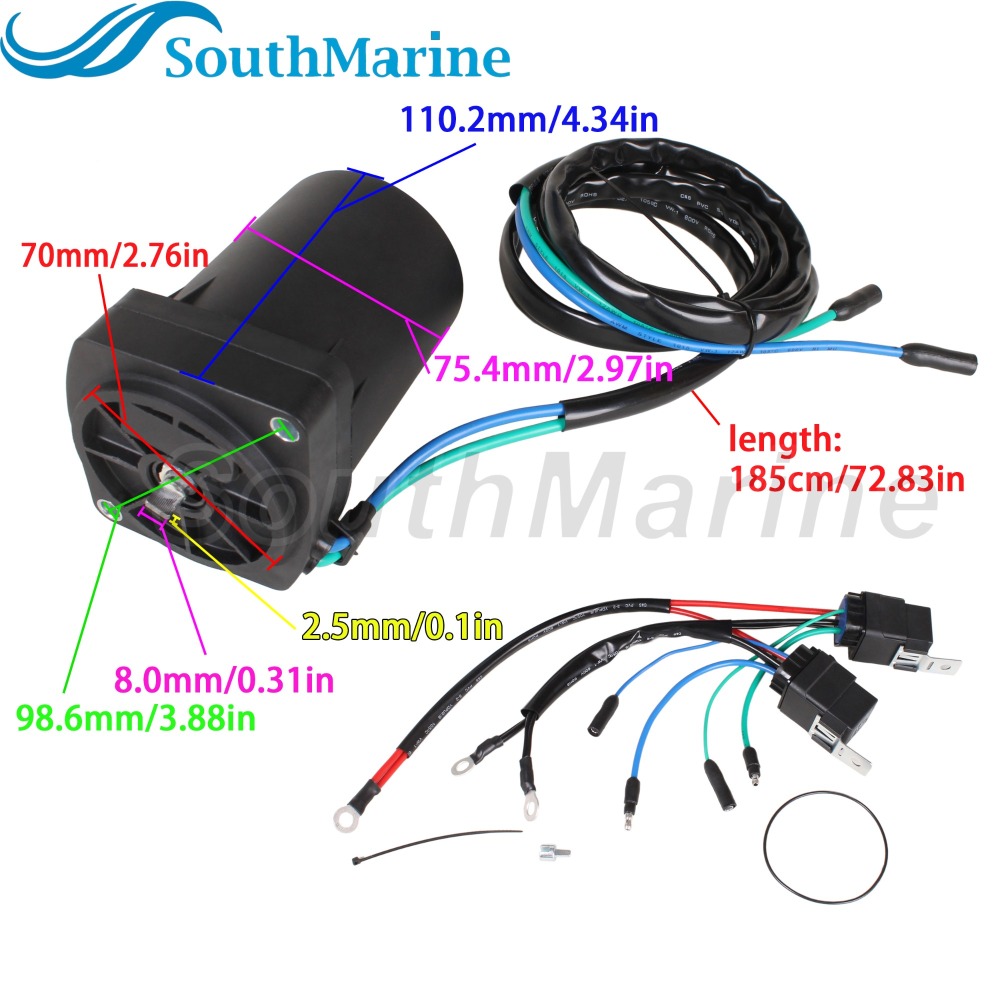 Outboard Motor 811628 828708A1 878265A2 878265A6 18-6774 6279 TRM0011 Tilt Trim Motor for Mercury Mercruiser Force 75HP-225HP
