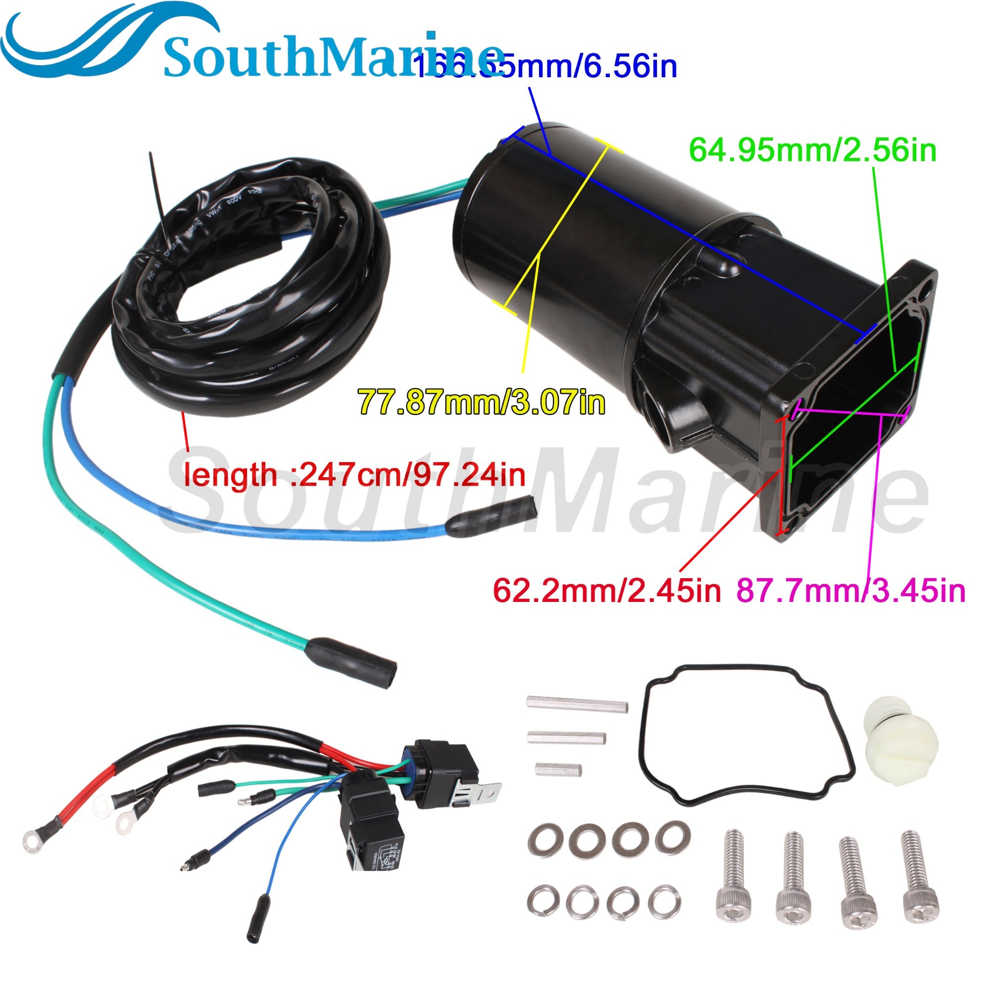Outboard Motor 824051 8M0055012 8M0090334 8M0171817 18-6775 6274 TRM0035 Tilt Trim Motor for Mercury Force Mariner 65HP-125HP