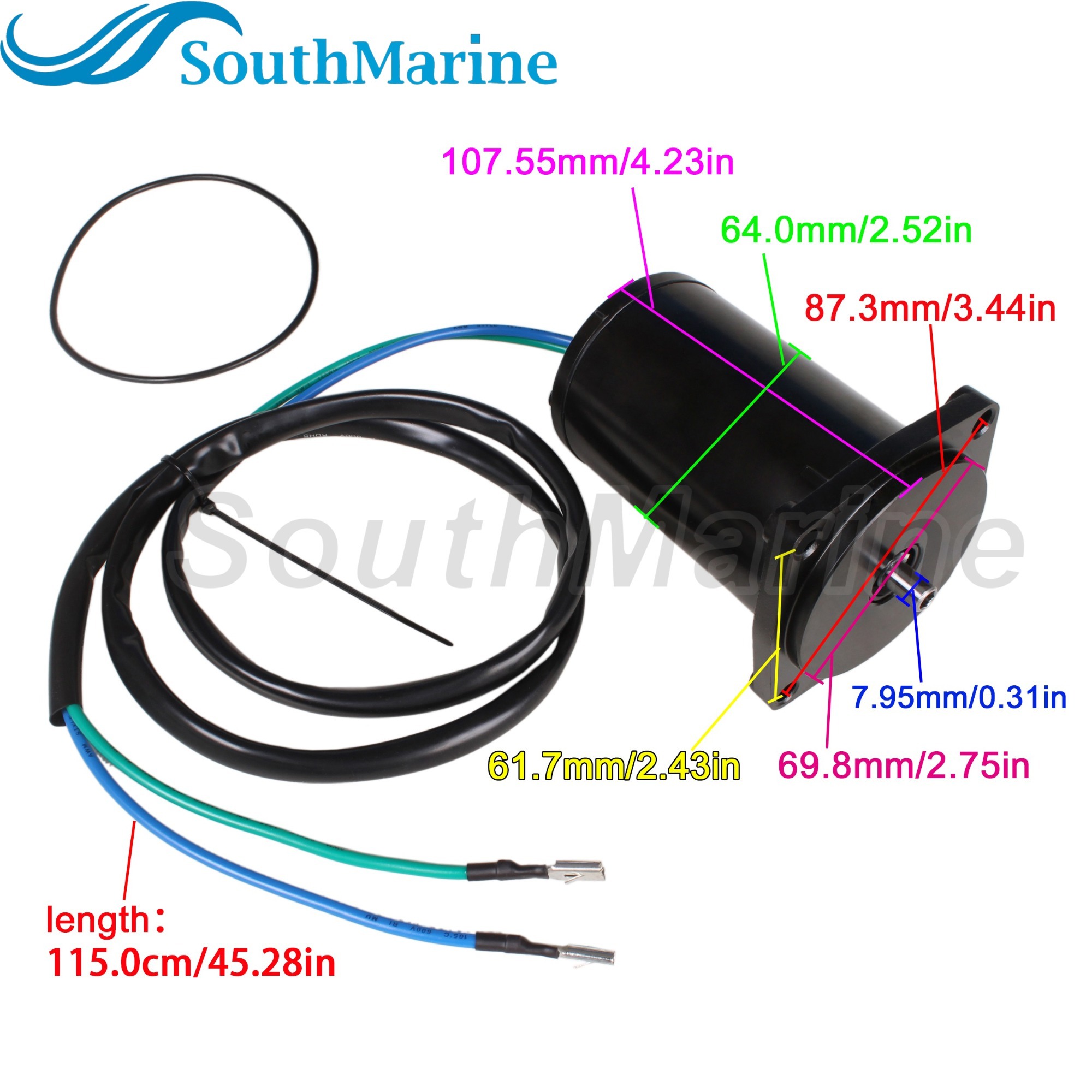 Outboard 0437801 0435532 18-6280 18-6258 Tilt Trim Motor for Evinrude Johnson OMC, 36120-ZV5-821 for Honda 25HP-50HP