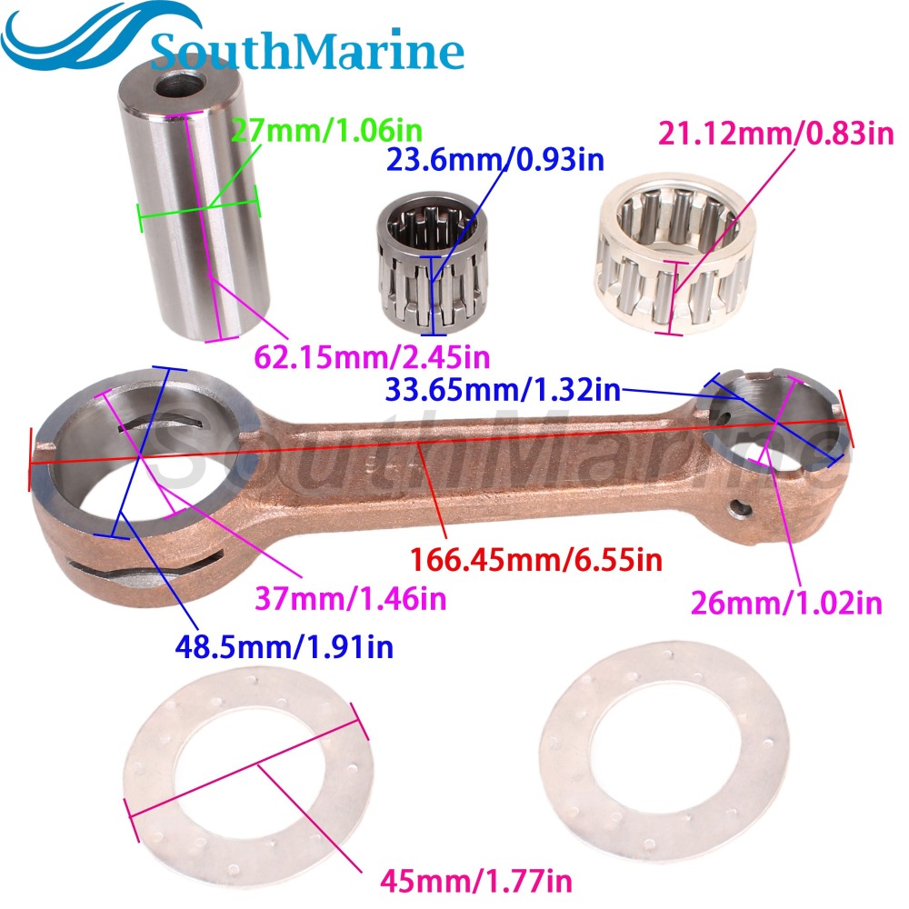 Boat Engine 12161-94400 12161-92L00 Connecting Rod Kit for Suzuki 35HP 40HP 55HP 60HP 65HP DT40C DT50A DT40 DT55 DT60 DT65