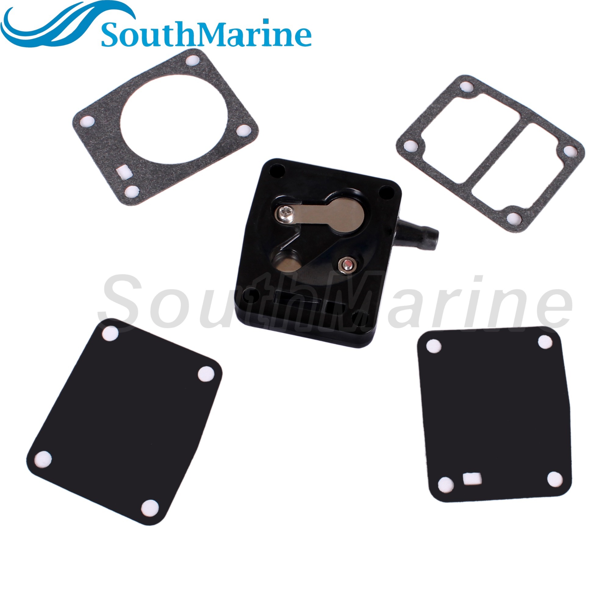 Boat Motor Fuel Pump Body 6G1-24412-01 6G1-24412-00 T15-04060304 for Yamaha Parsun Powertec Hidea 3HP 6HP 8HP 9.9HP 15HP (2 stroke) Outboard Engine