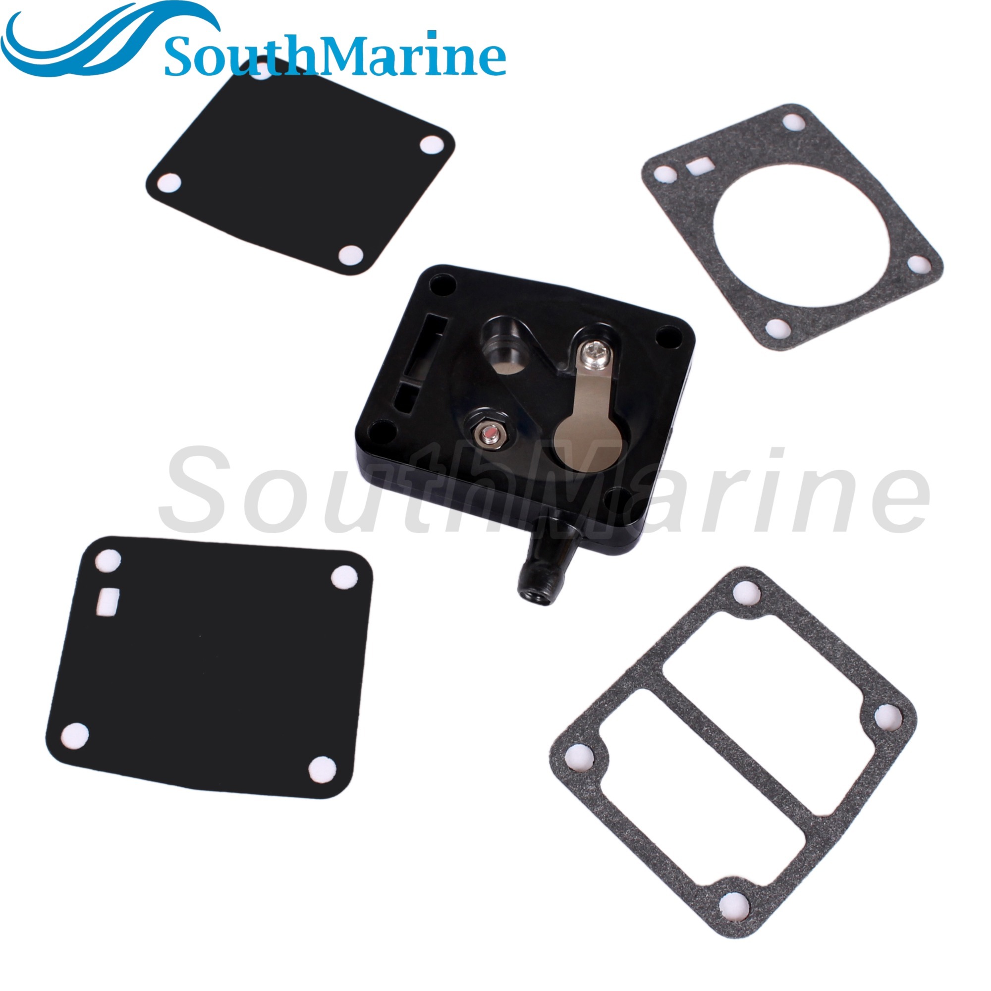 Boat Motor Fuel Pump Body 6G1-24412-01 6G1-24412-00 T15-04060304 for Yamaha Parsun Powertec Hidea 3HP 6HP 8HP 9.9HP 15HP (2 stroke) Outboard Engine