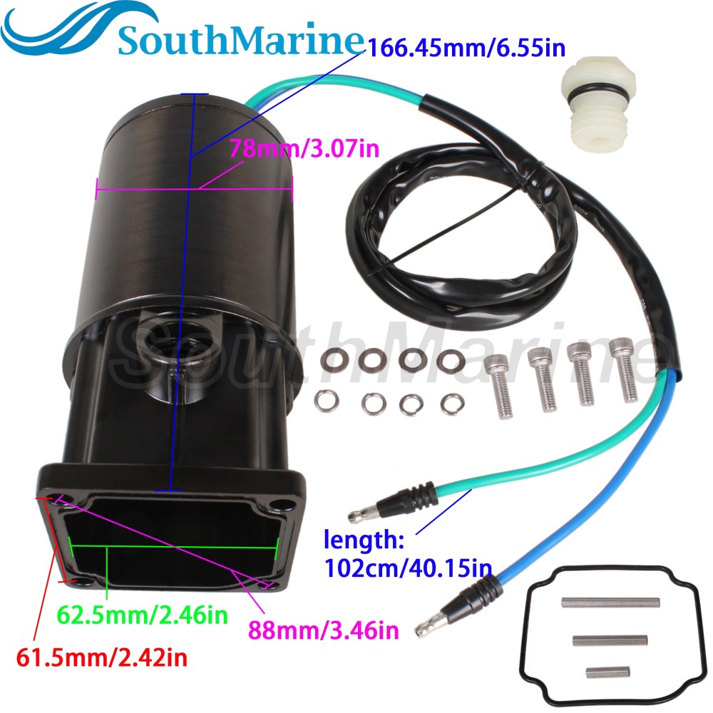 Outboard 809885A1 809885A2 809885T2 819479A1 819480A1 885654T1/T2 893907A02 18-6777 6276 TRM0047 Tilt Trim Motor for Mercury 50HP-125HP