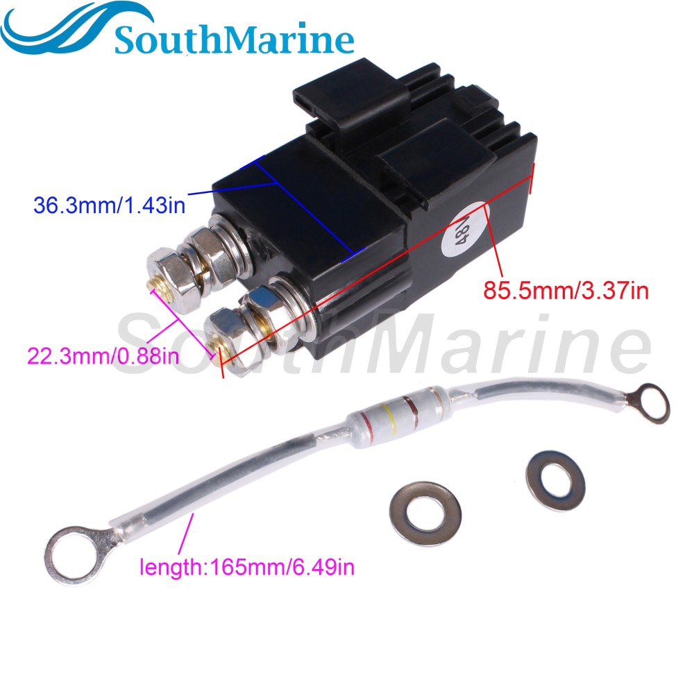 102865901 1028659-01 101908701 1014947 Club Car Solenoid Relay for DS for Precedent for Tempo Golf Carts Club Car with Resistance Assembly, 48V 4-Term
