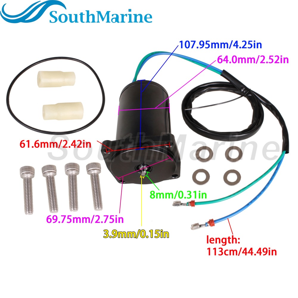 Boat Engine 5005831 5007775 5005822 5005875 18-6815 6248 Tilt Trim Motor for Evinrude Johnson 25HP-60HP, 8M6007525 for Mercury